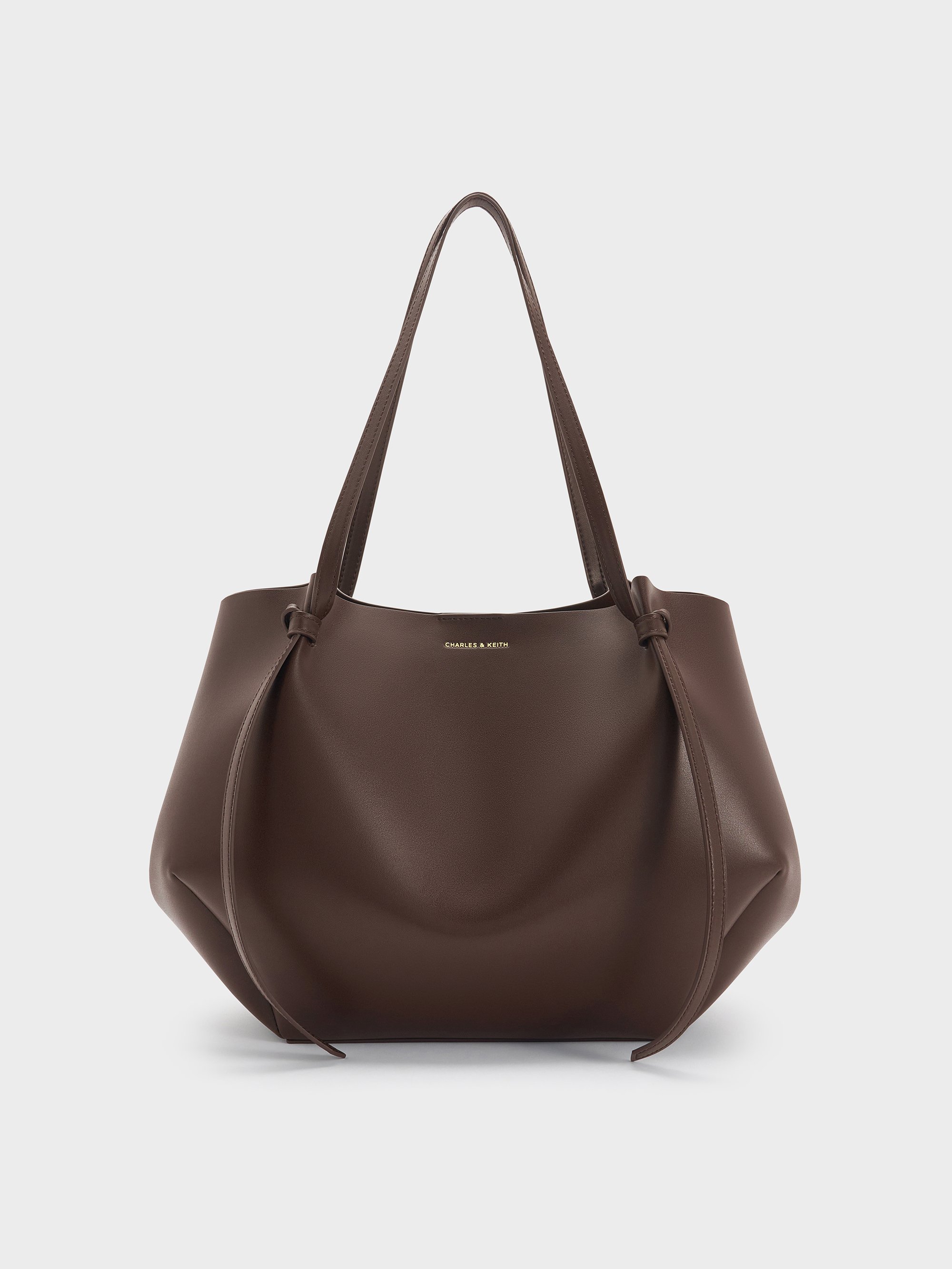 Espresso Brown Xl Calla Tote Bag - Espresso Brown - CHARLES & KEITH CA