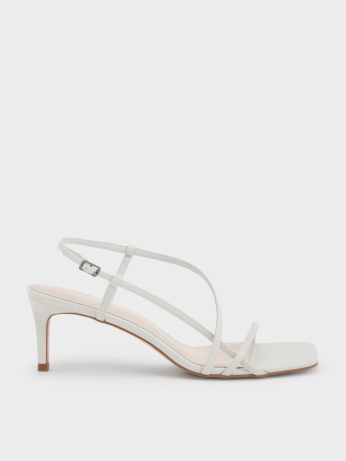 white strappy sandals low heel