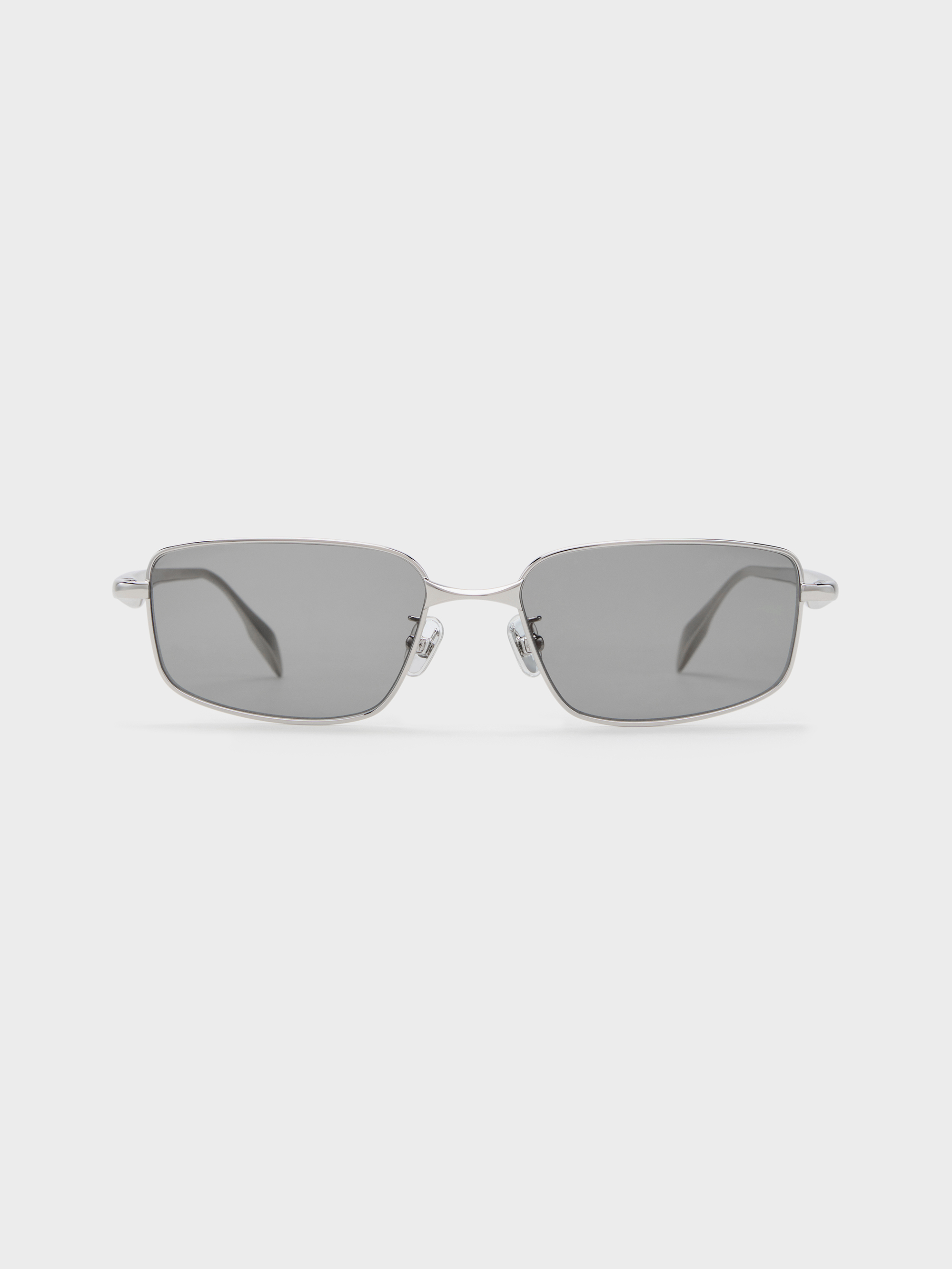 Ray Silver Celestia Rectangular Clear Sunglasses - Silver - CHARLES