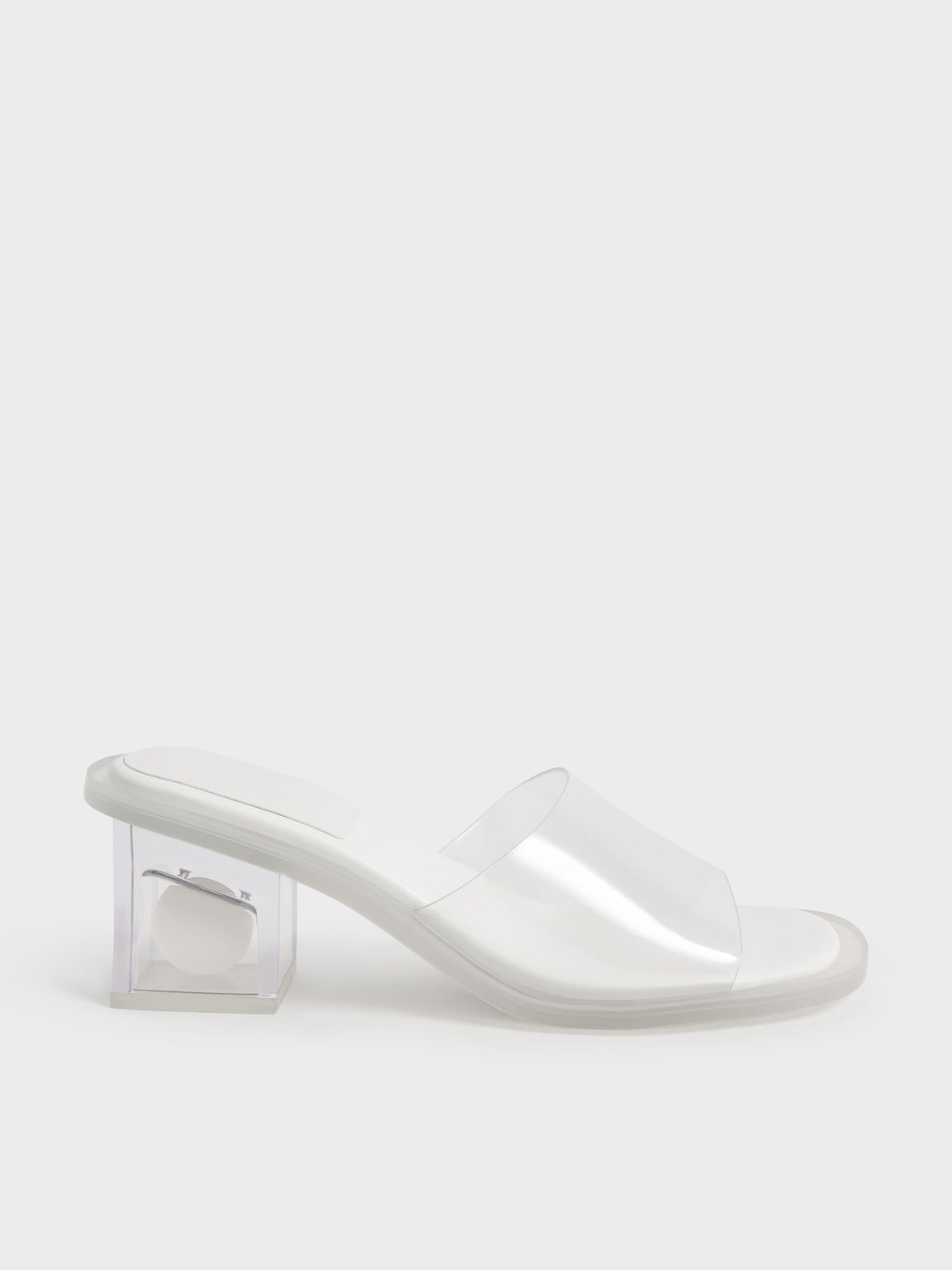 Clear Mule Heels | ModeSens