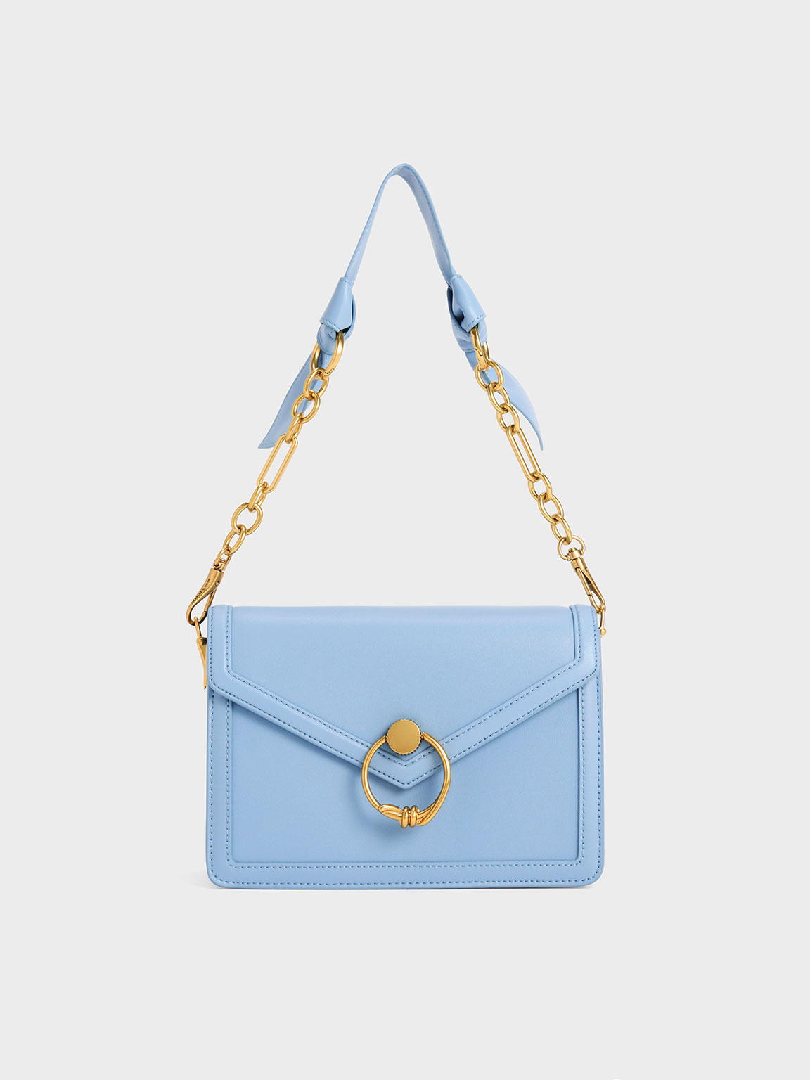 Bolso Tipo Sobre Joelle Azul Claro CHARLES KEITH US
