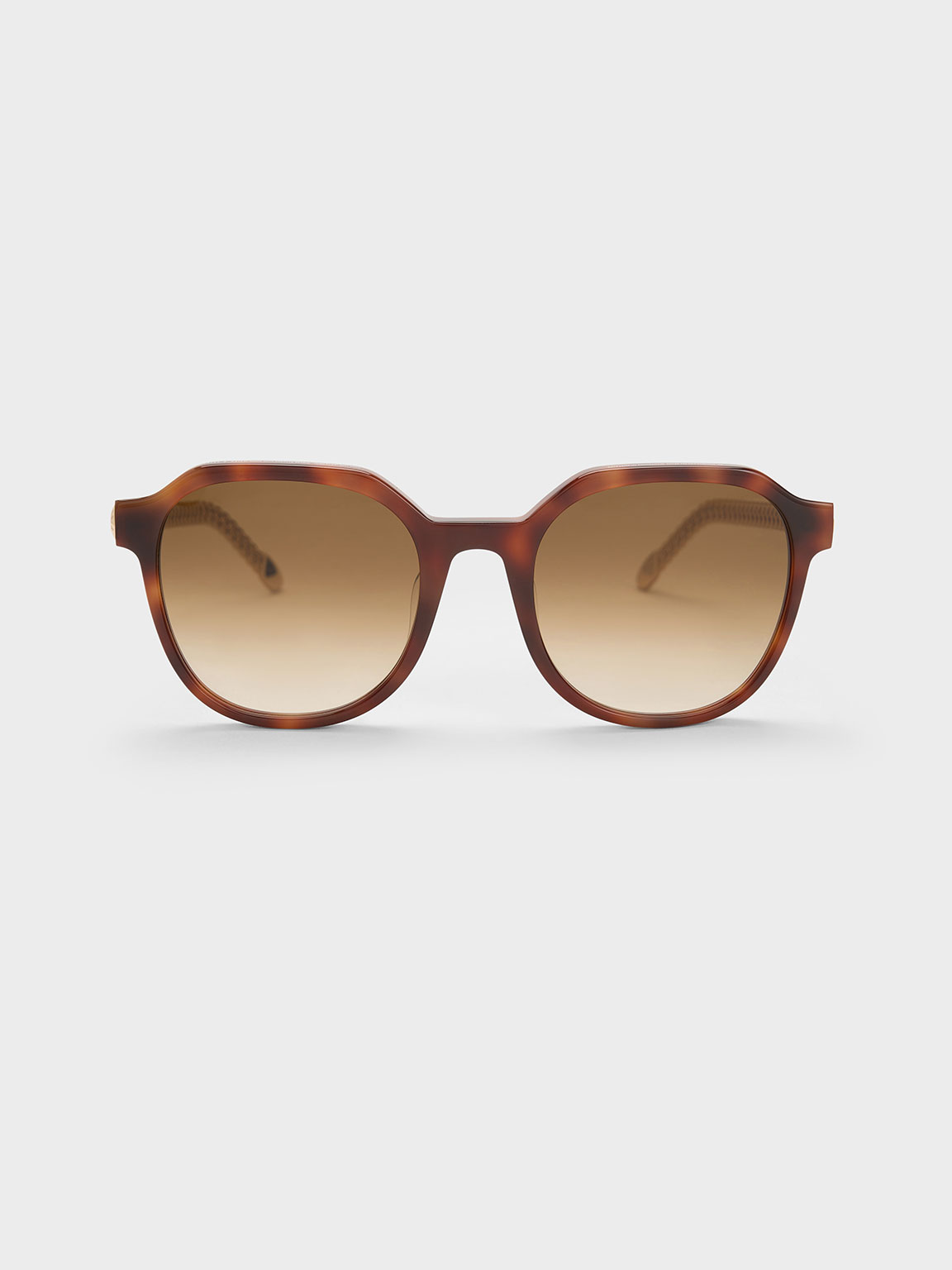 Charles & Keith Recycled Acetate Chain-link Sunglasses In Multi