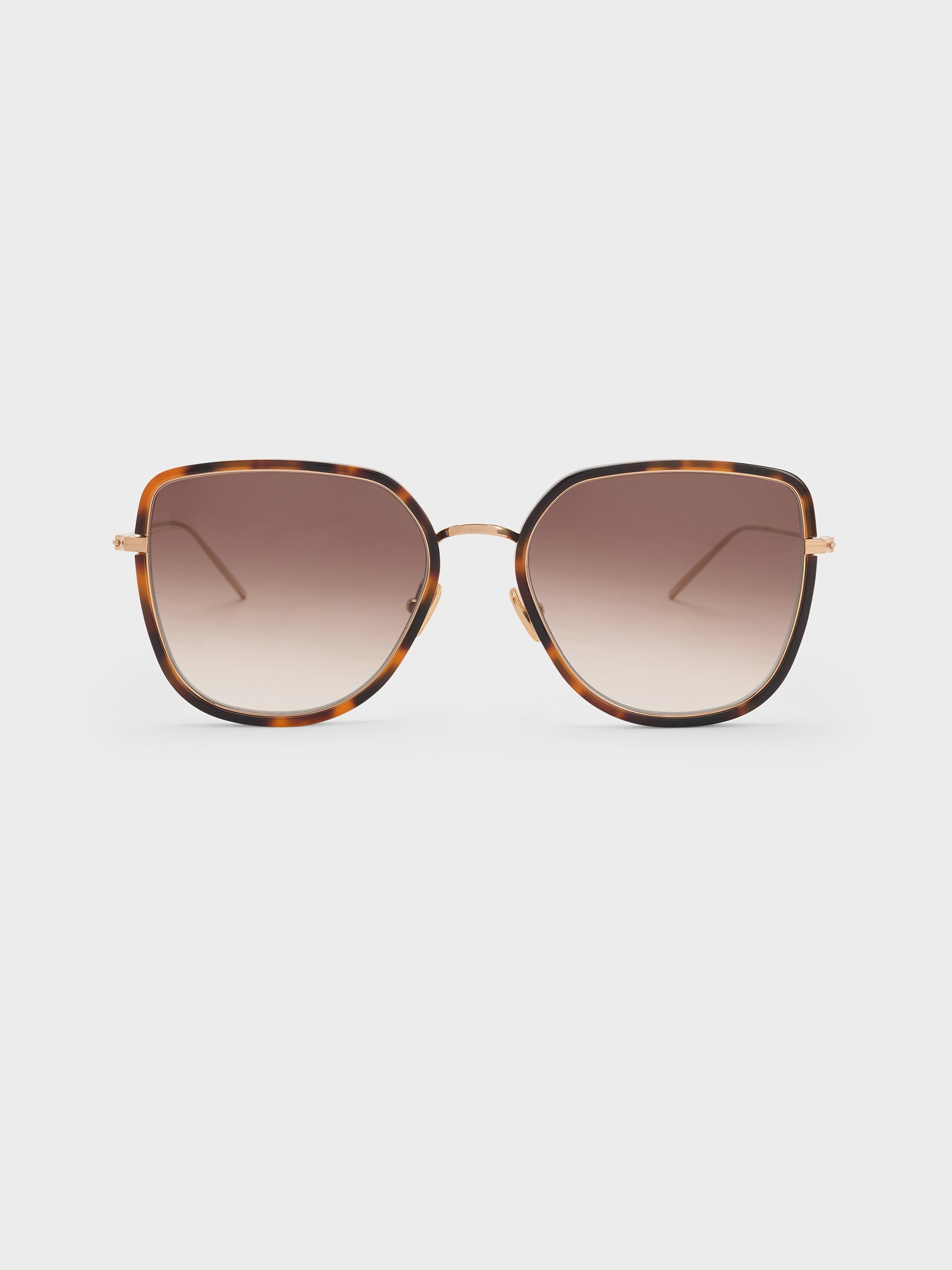 Charles & Keith - Lisbeth Tortoiseshell Butterfly Sunglasses
