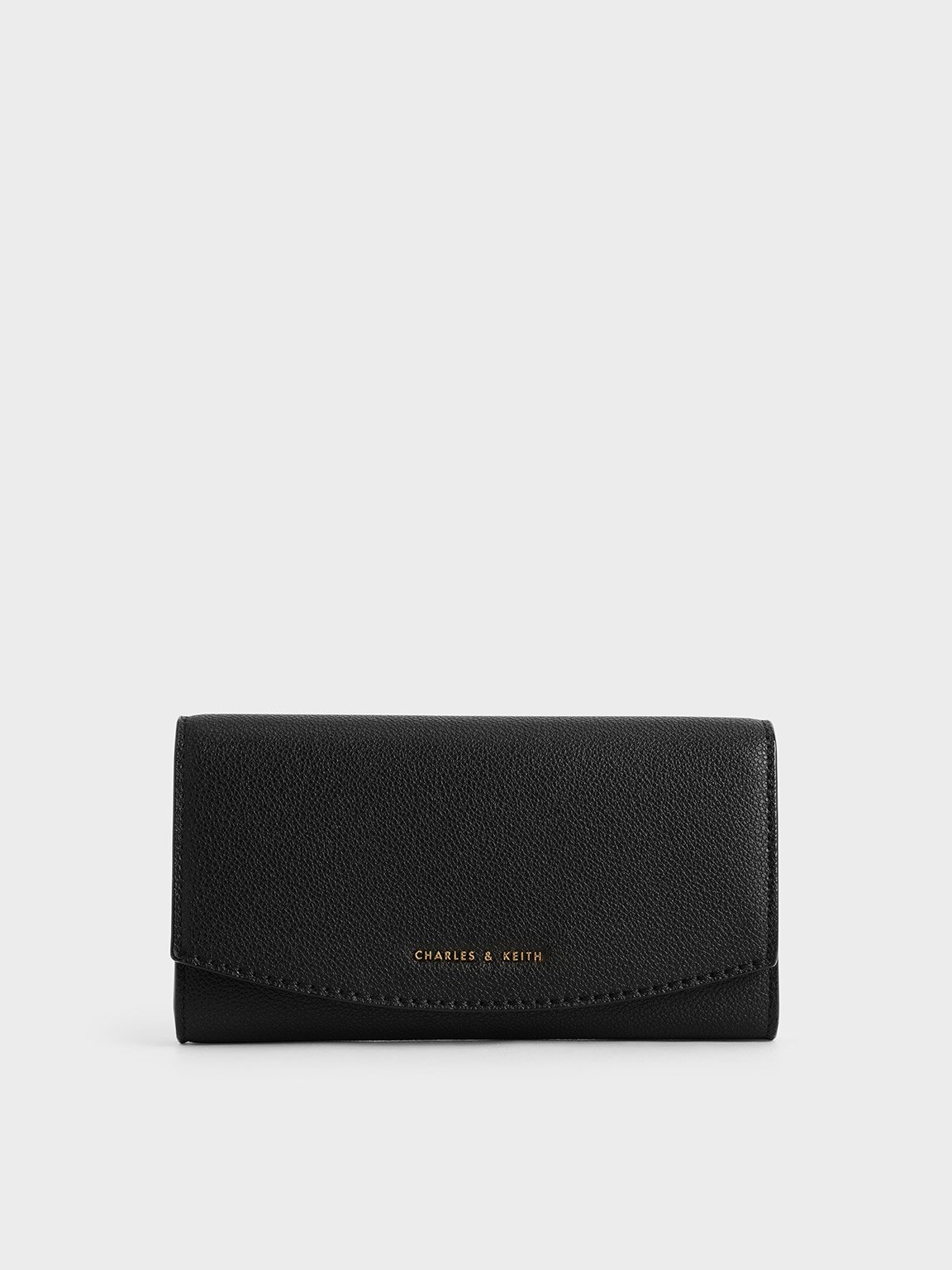 Black Basic Long Wallet, CHARLES & KEITH