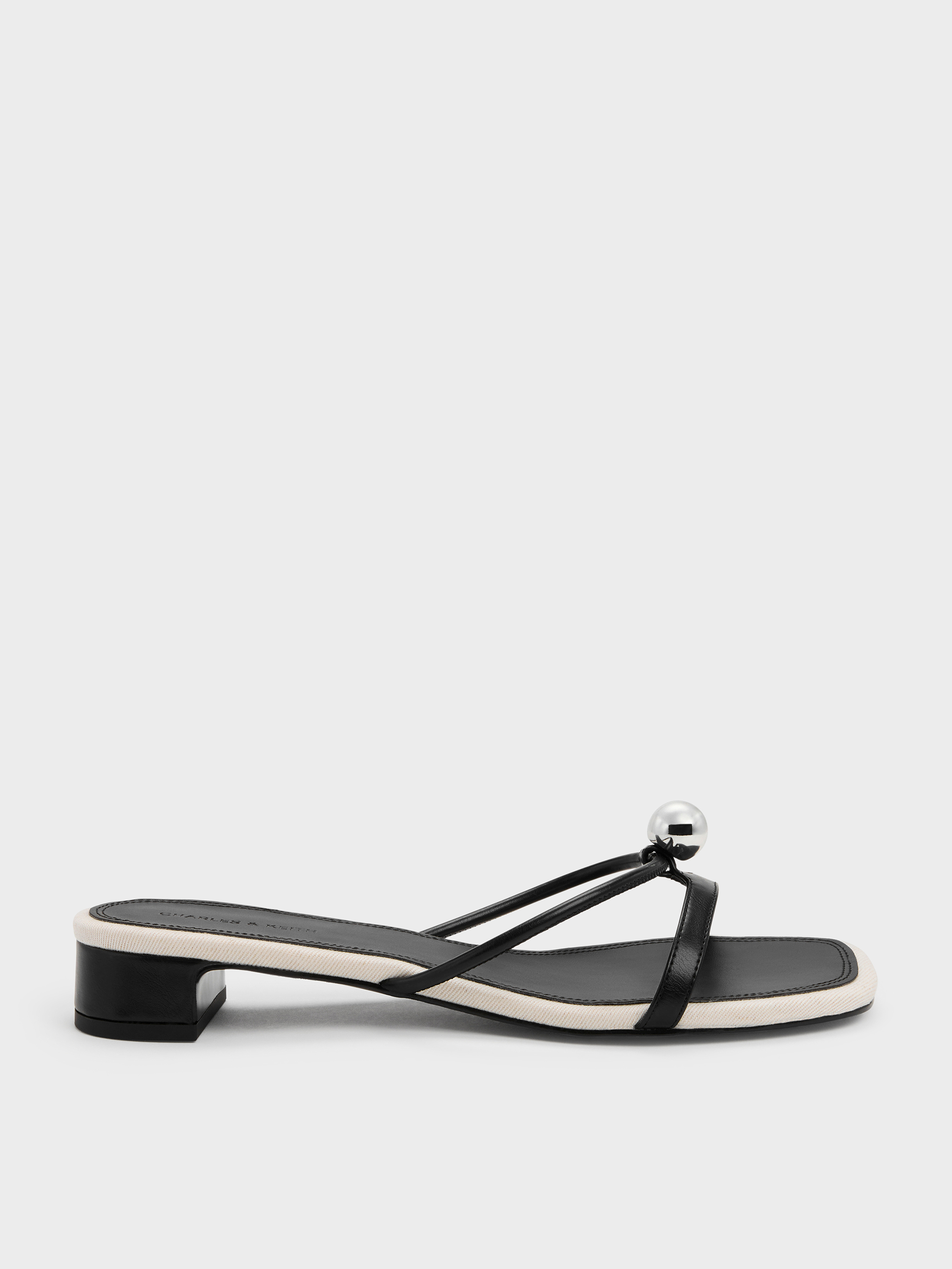 CHARLES & KEITH - Georgie Metal-Ball Heeled Sandals