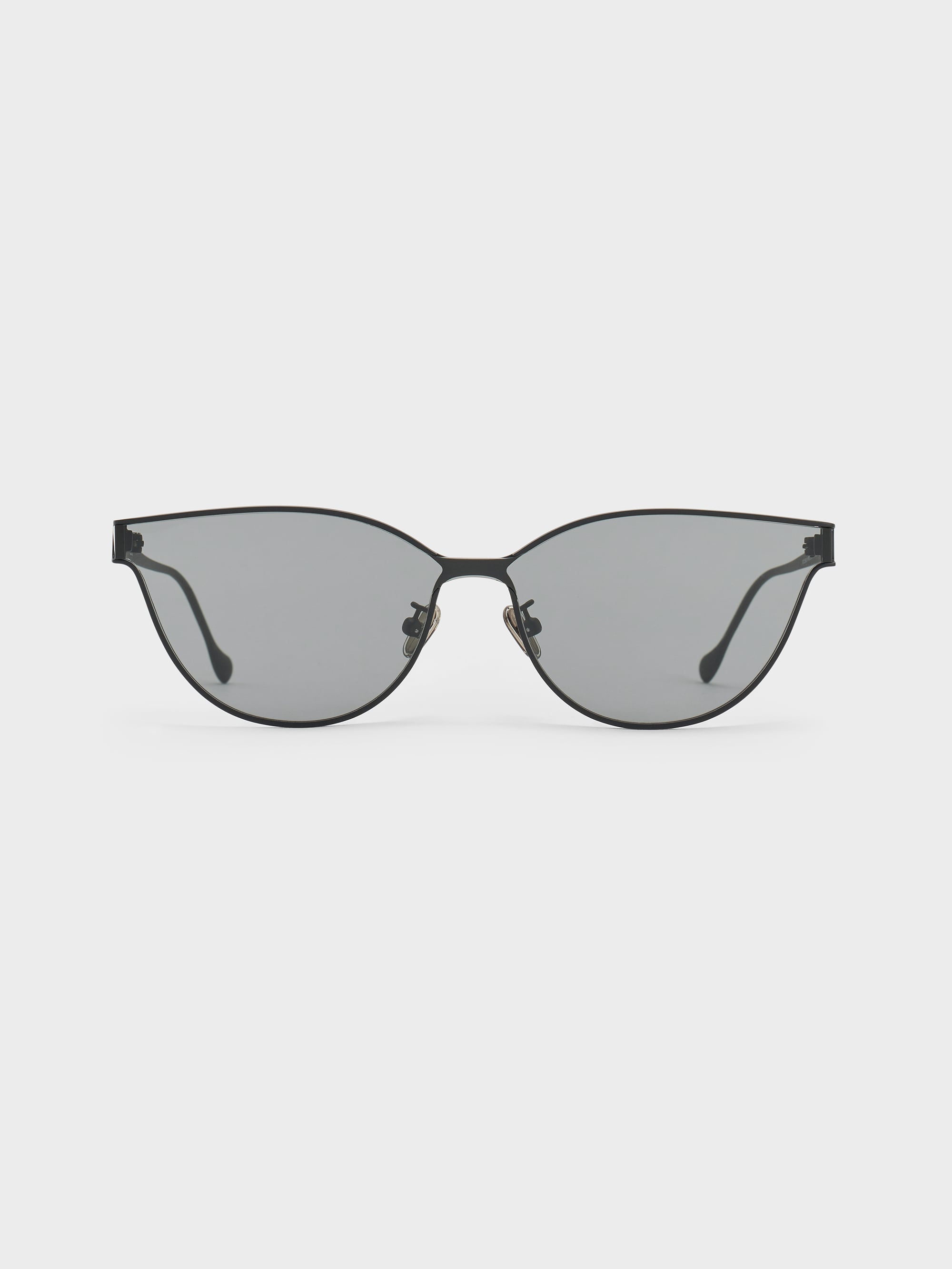 Charles & Keith - Ginny Cat-eye Sunglasses In Black