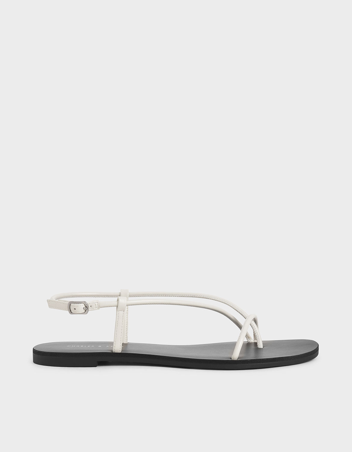 Charles Keith Strappy Thong Sandals In White ModeSens