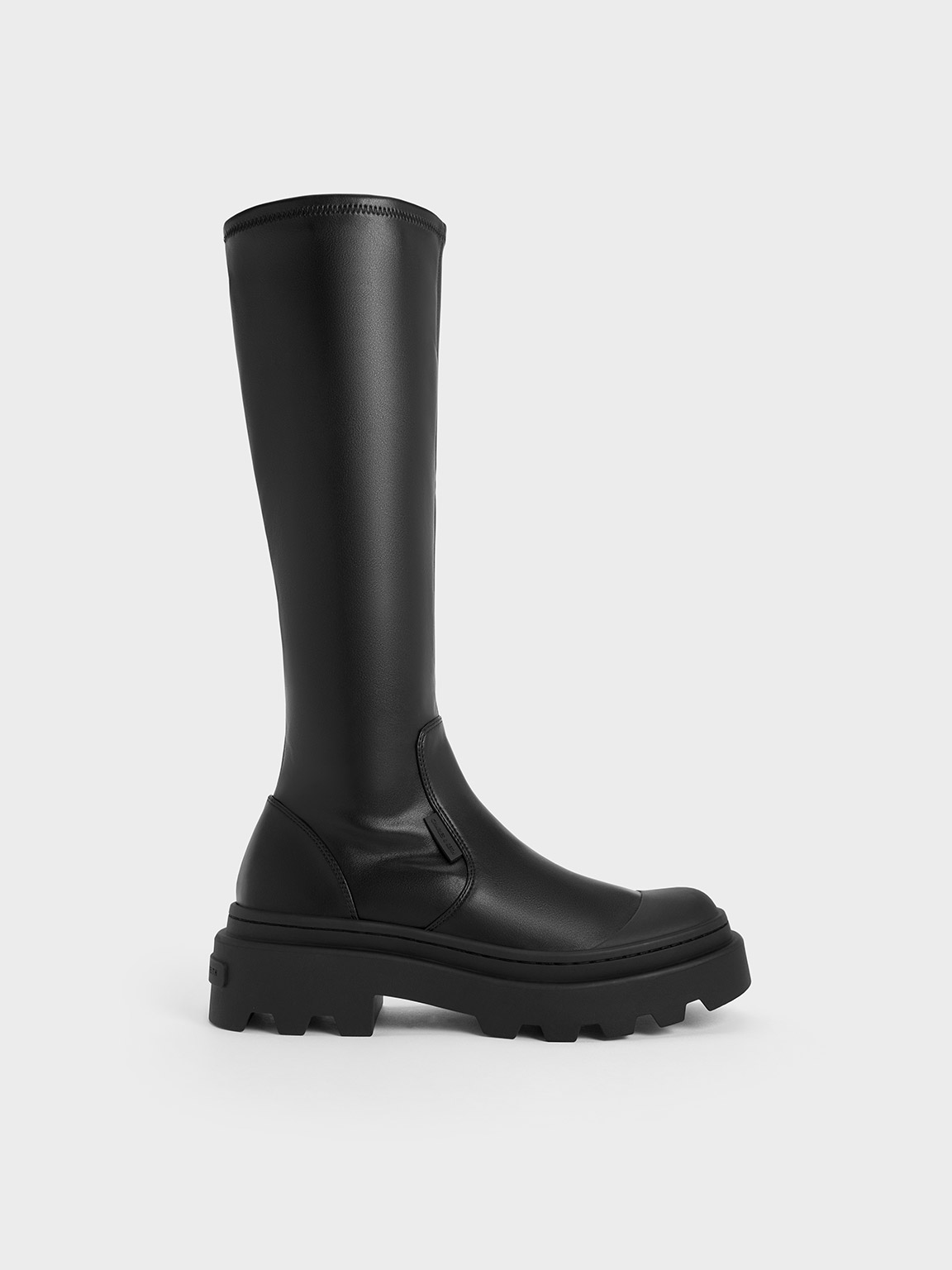 Charles & Keith Indra Knee-high Boots In Black