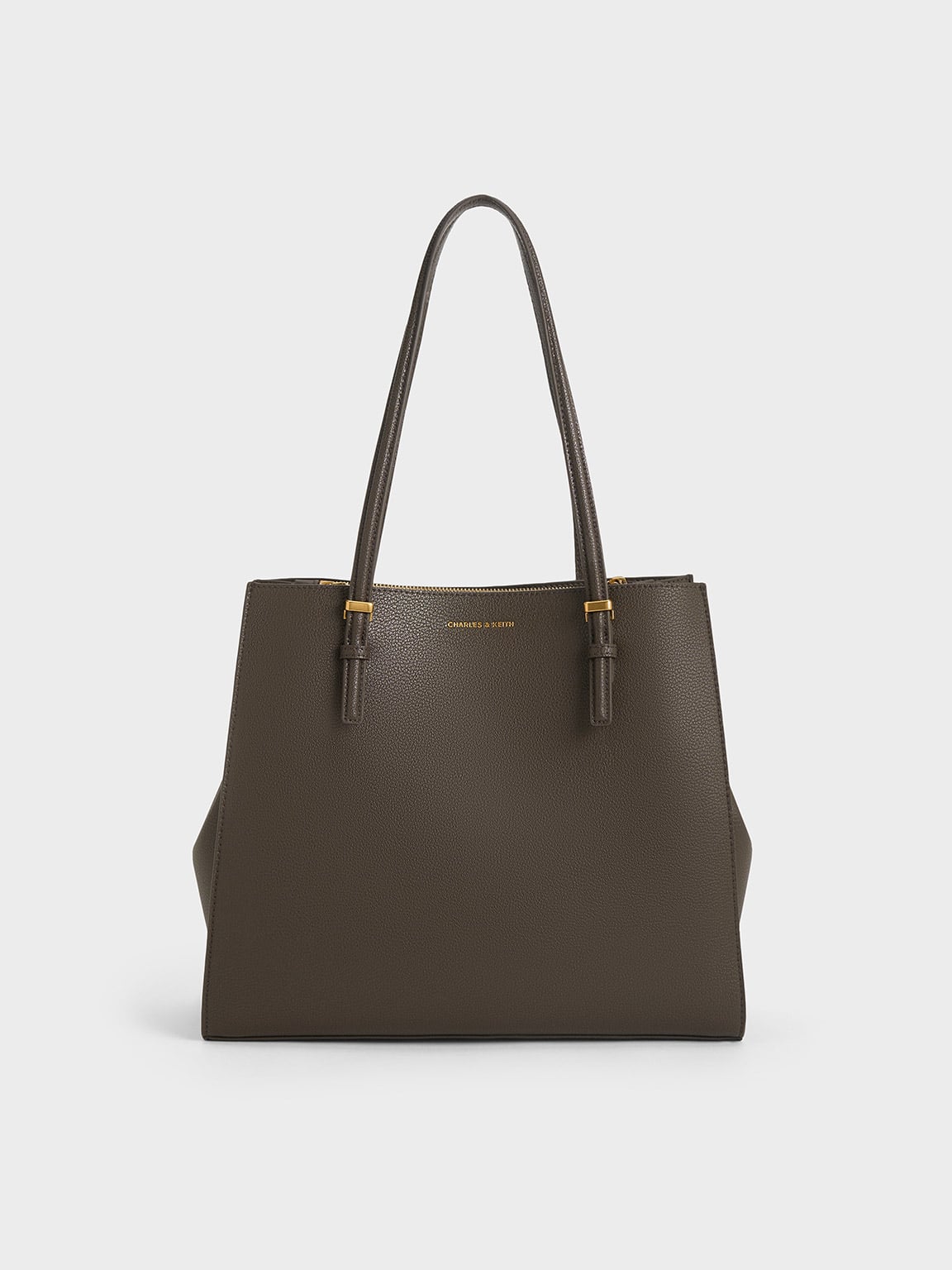 Sansa Tote Bag - Dark Moss - CHARLES & KEITH US