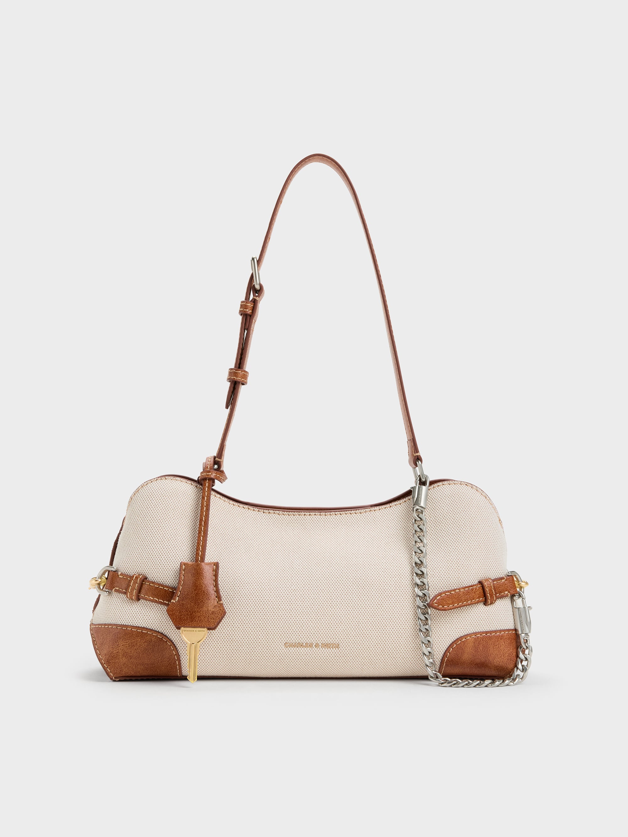 ショルダーバッグ HLT Canvas Chain Shoulder Bag Zadig&Voltaire Jim chain-embellished Shoulder Bag | Brown | FARFETCH