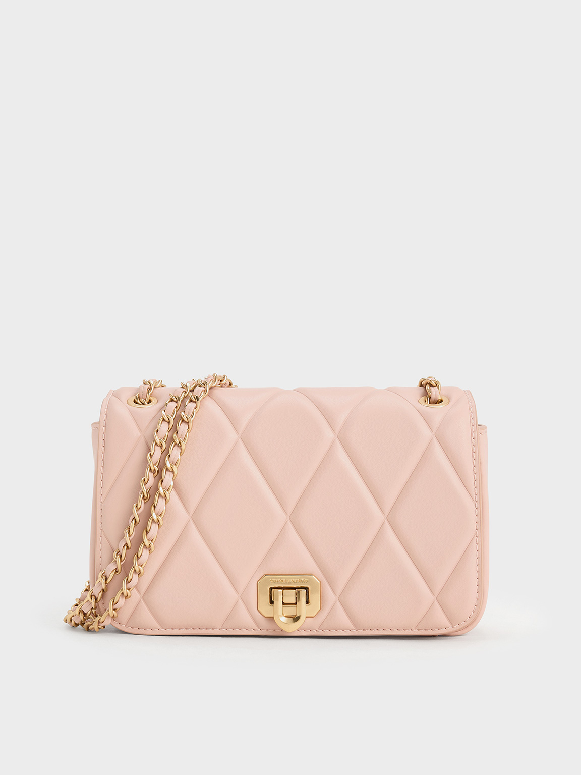 Charles & Keith - Arwen Diamond-Quilt Shoulder Bag