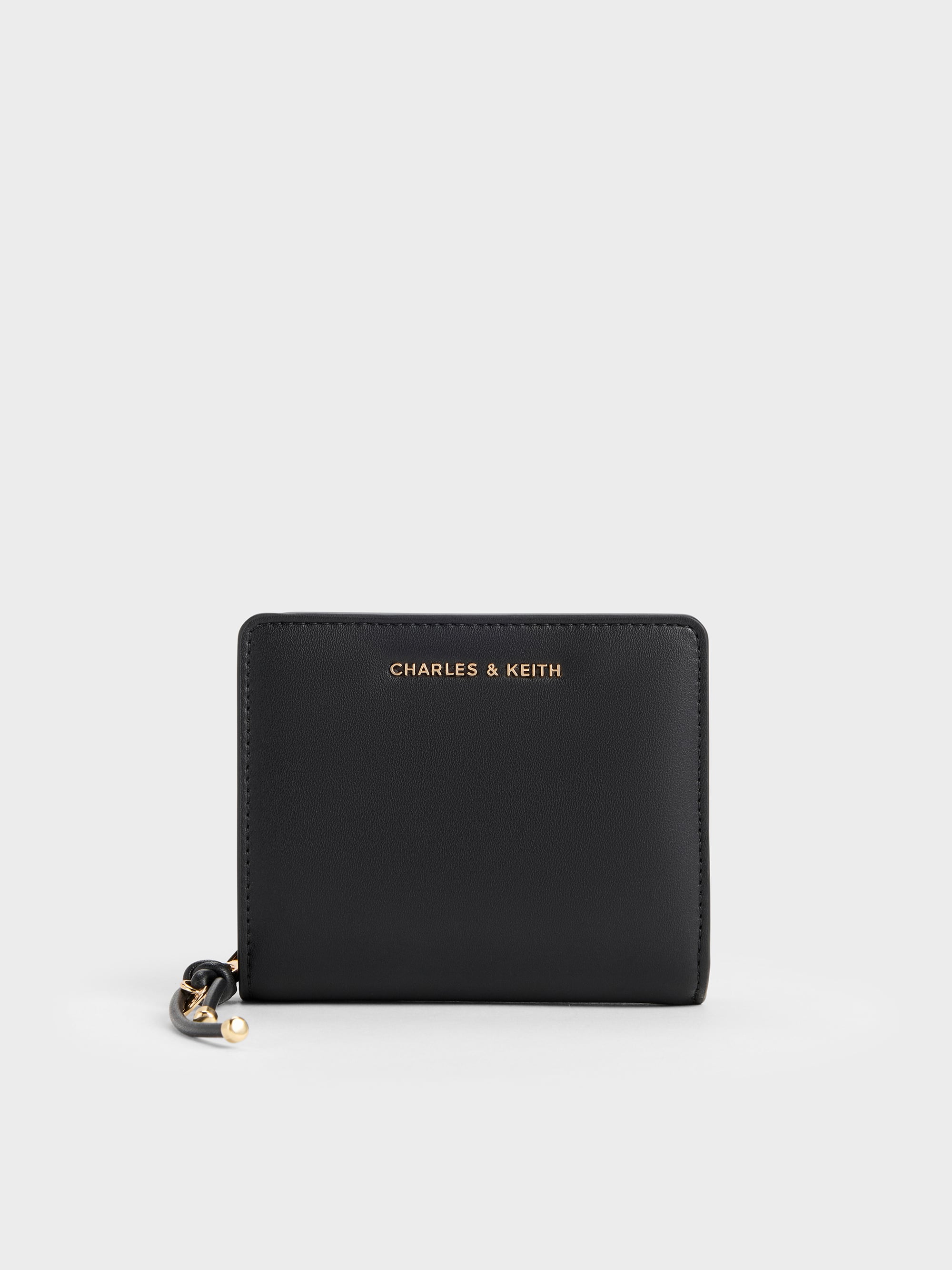 Everleigh Zip-Around Small Wallet - Black - CHARLES & KEITH KR