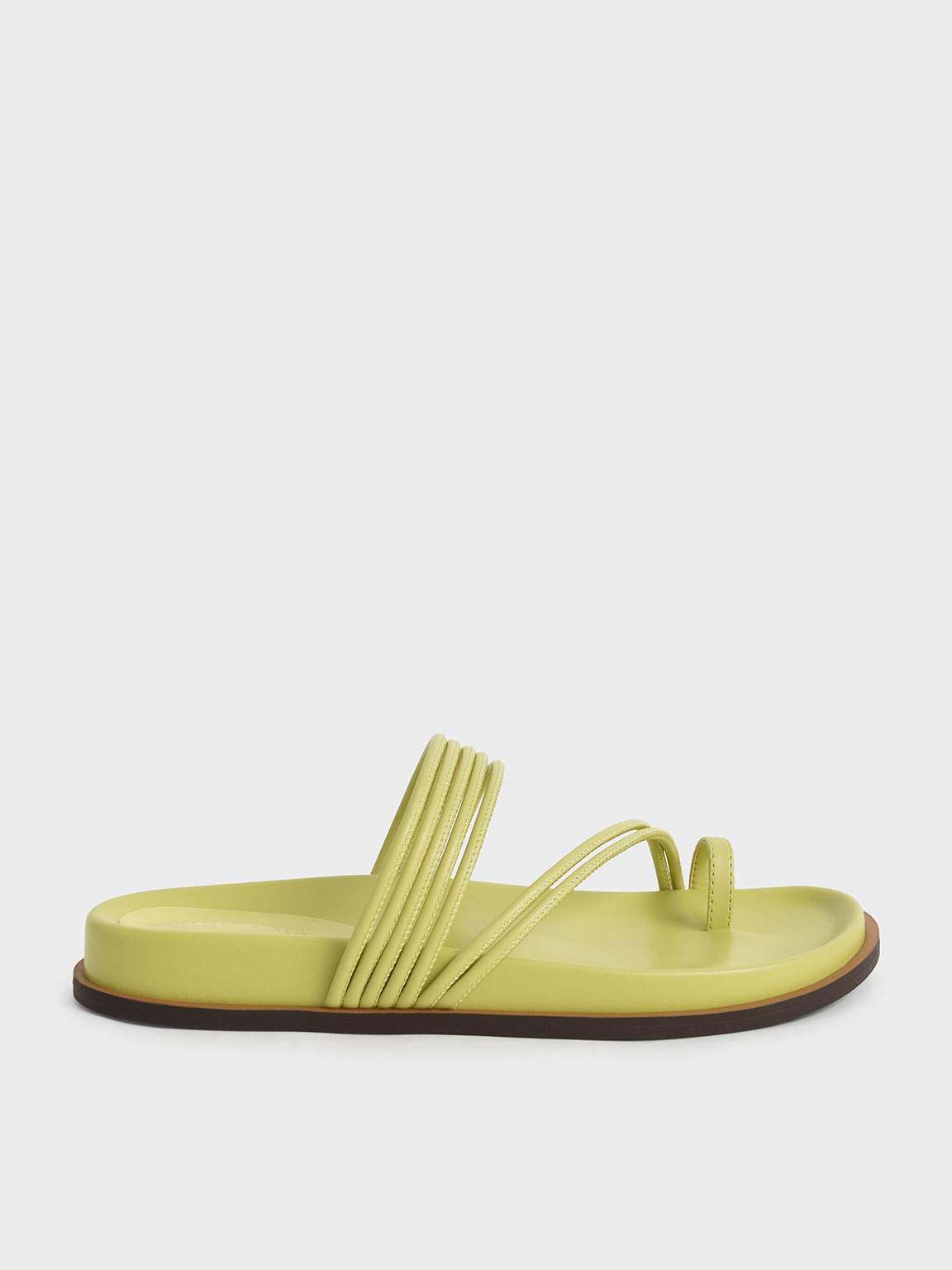 【PORTERNA】Lime ribbed flat shoes PORTERNA】Lime ribbed flat shoes