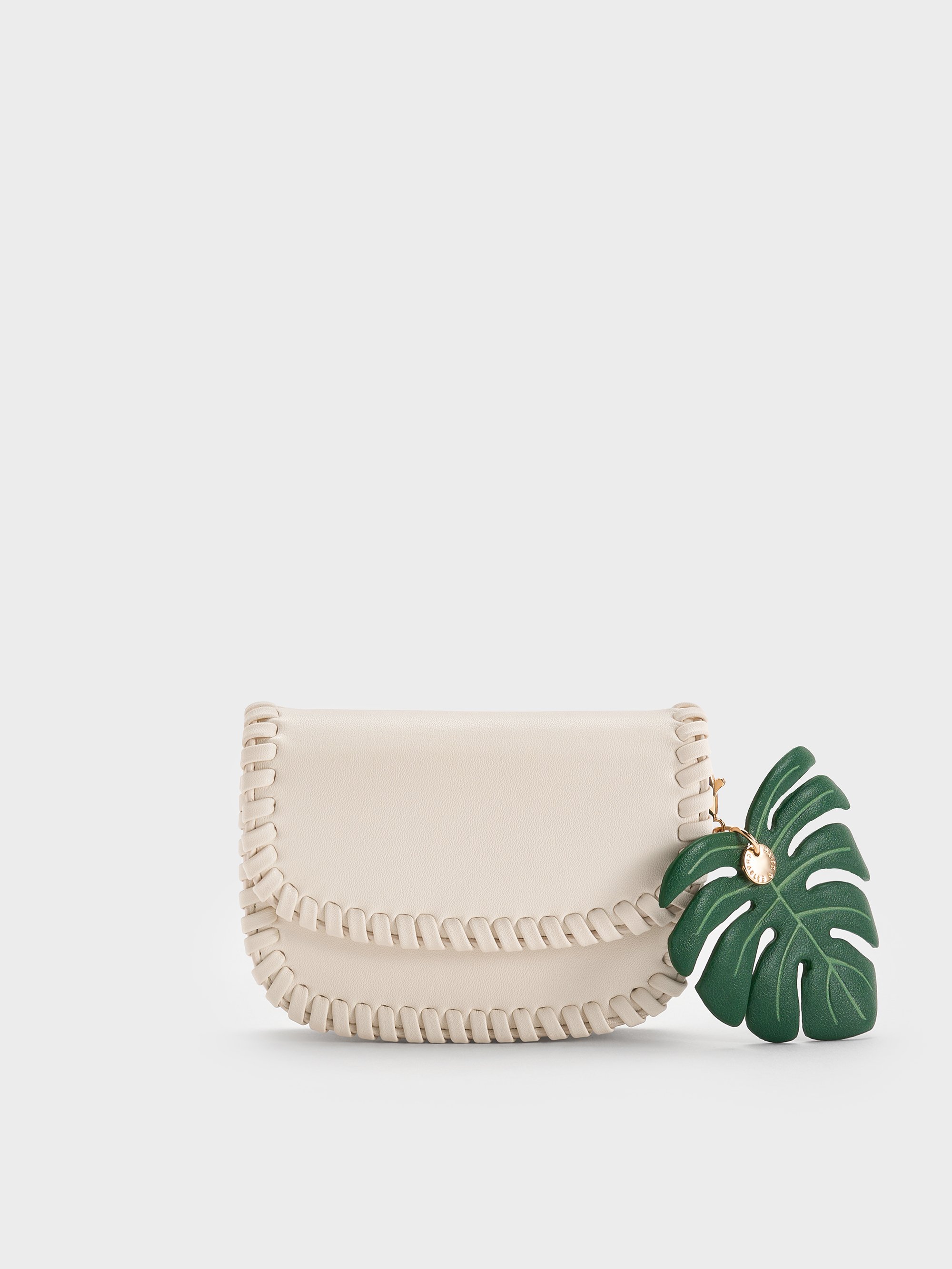 ★CHARLES&KEITH★Blume Braided Chain-Handle Wallet/送料込 Cream Blume Braided Chain-Handle Wallet - CHARLES & KEITH US
