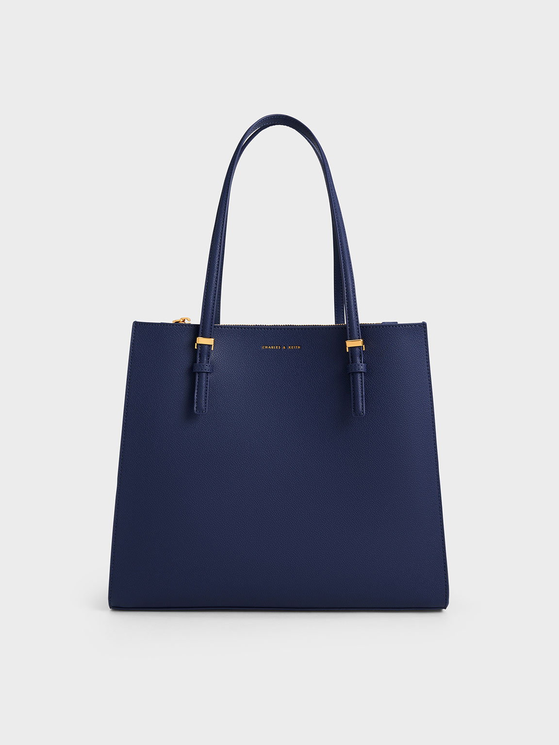 【美品】 CHARLES & KEITH Sansa バッグ Sansa Tote Bag - Noir - CHARLES & KEITH US