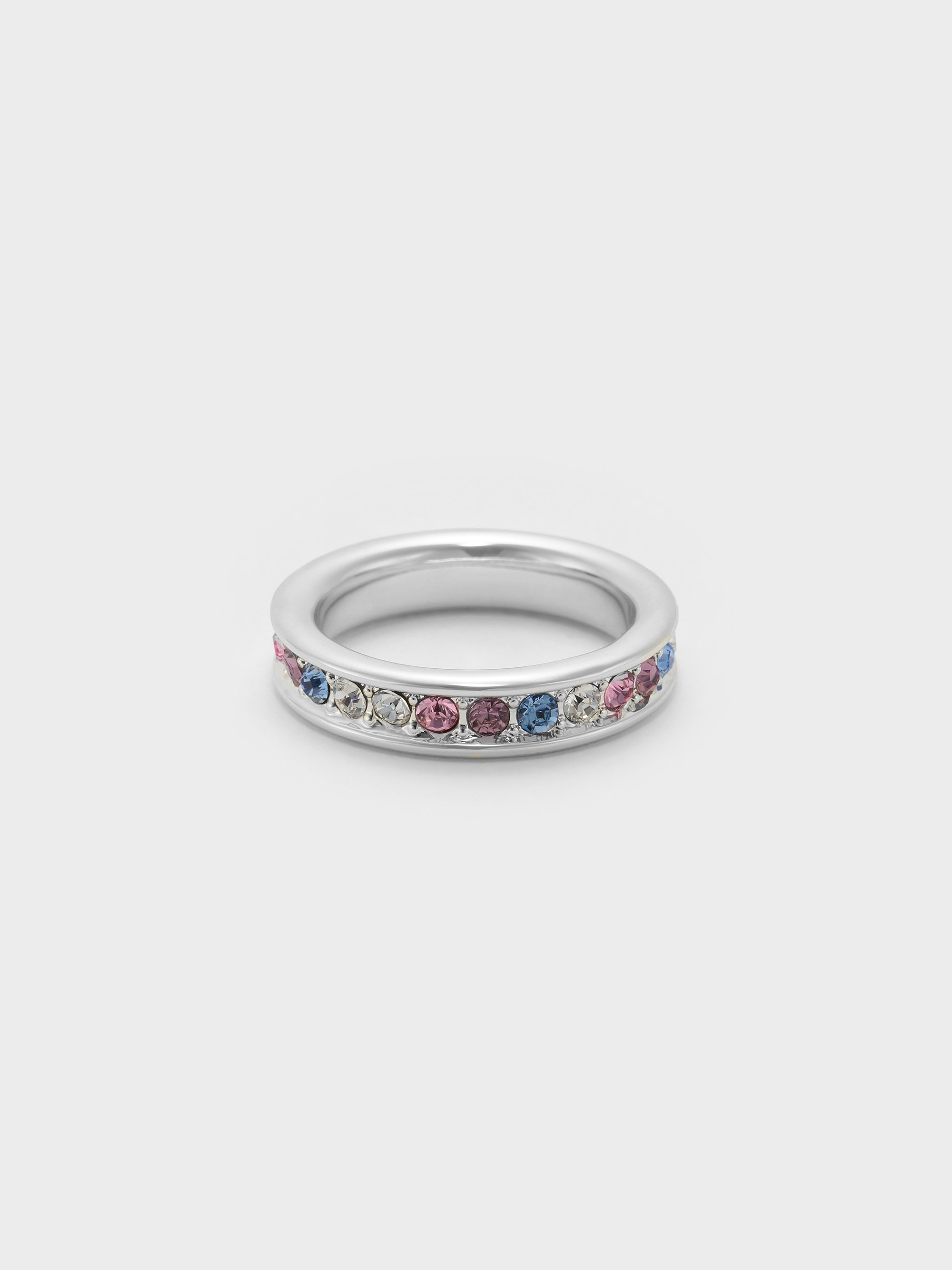 Silver Maeve Crystal-Embellished Ring - CHARLES & KEITH US