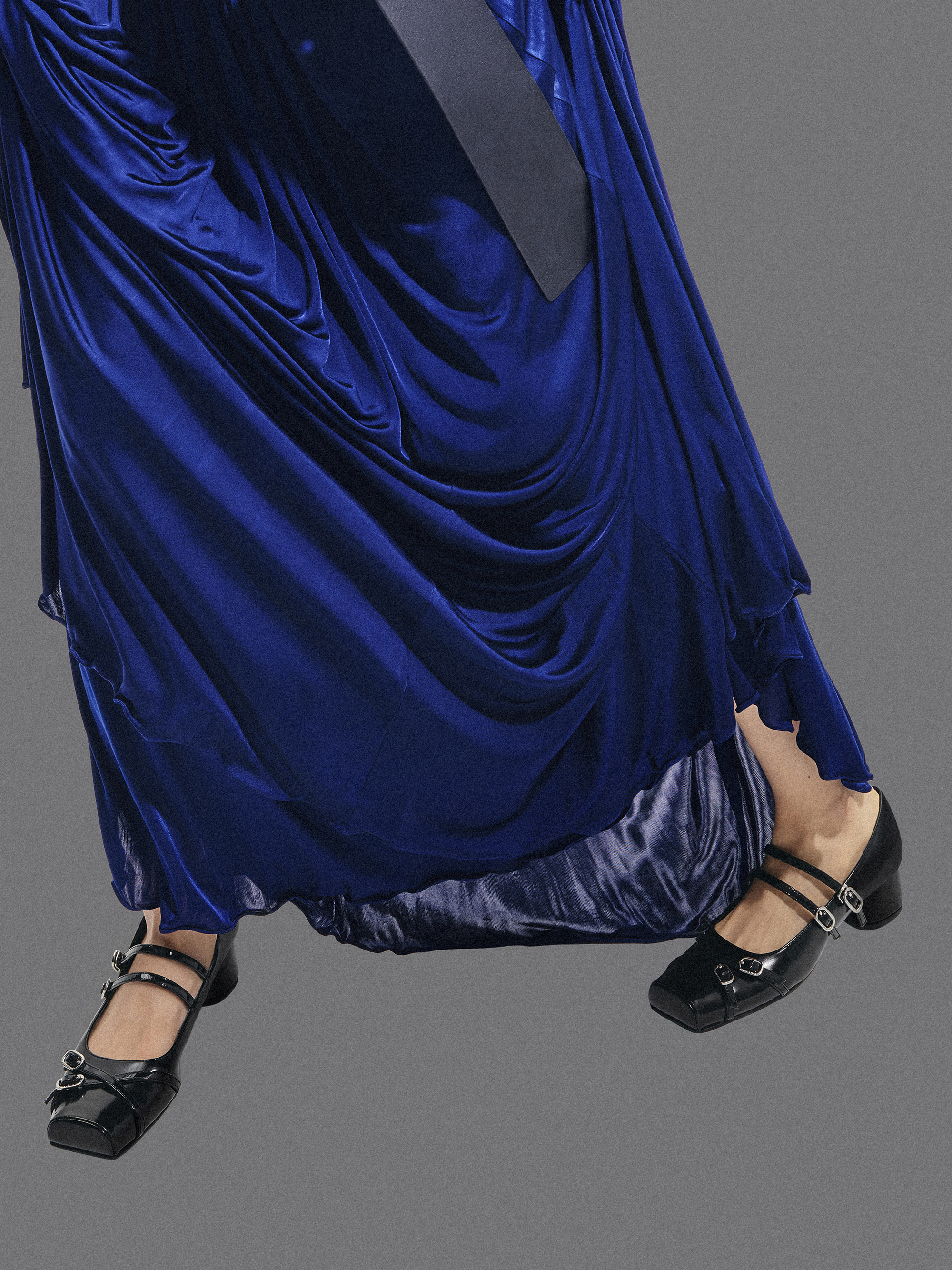 Janis Double-Strap Mary Jane Pumps, Black Box, hi-res