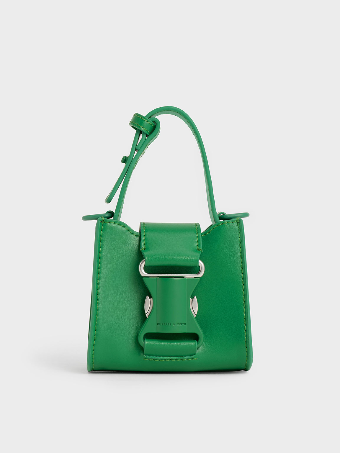 Charles & Keith Ivy Top Handle Mini Bag In Green