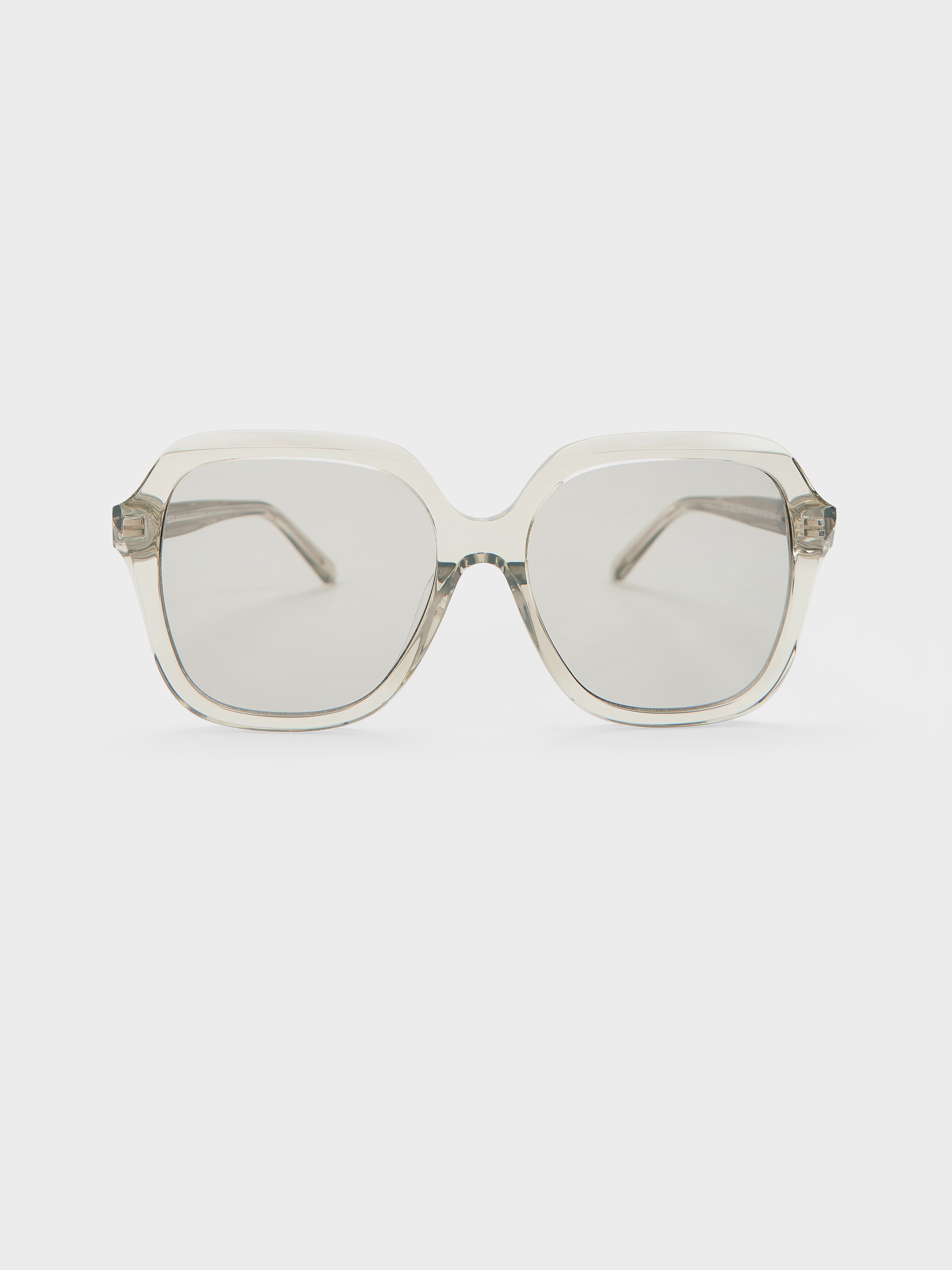 Minted Grey Izara Recycled Acetate Butterfly Sunglasses
