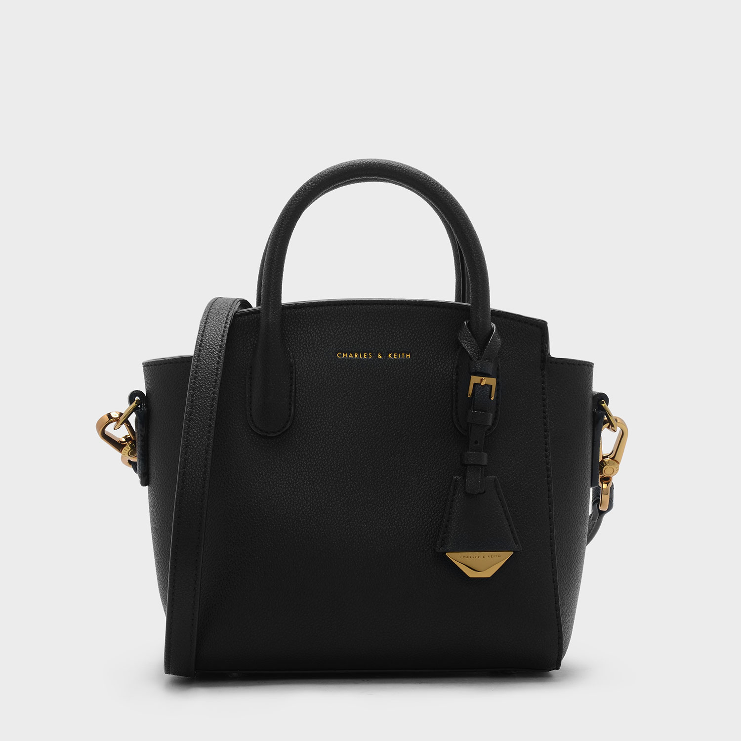 Charles & keith structured trapeze bag 2018 Clearance