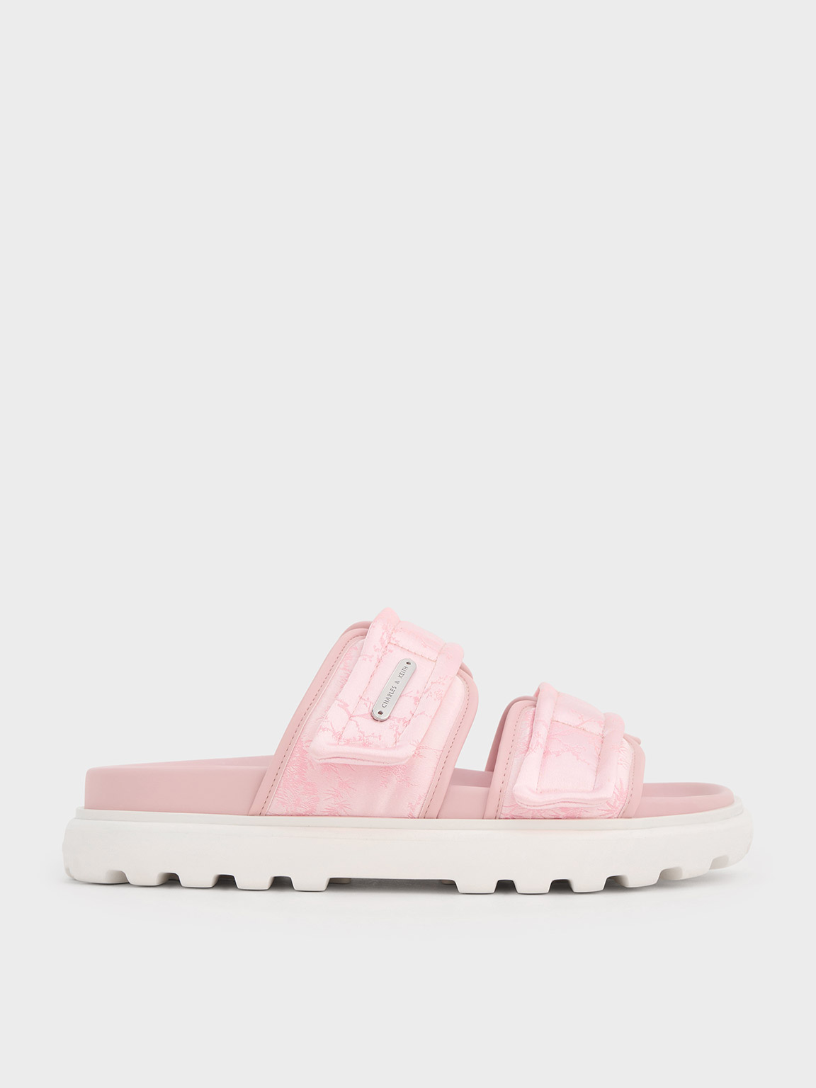 Charles & Keith Clementine Recycled Polyester Sports Sandals In Light Pink