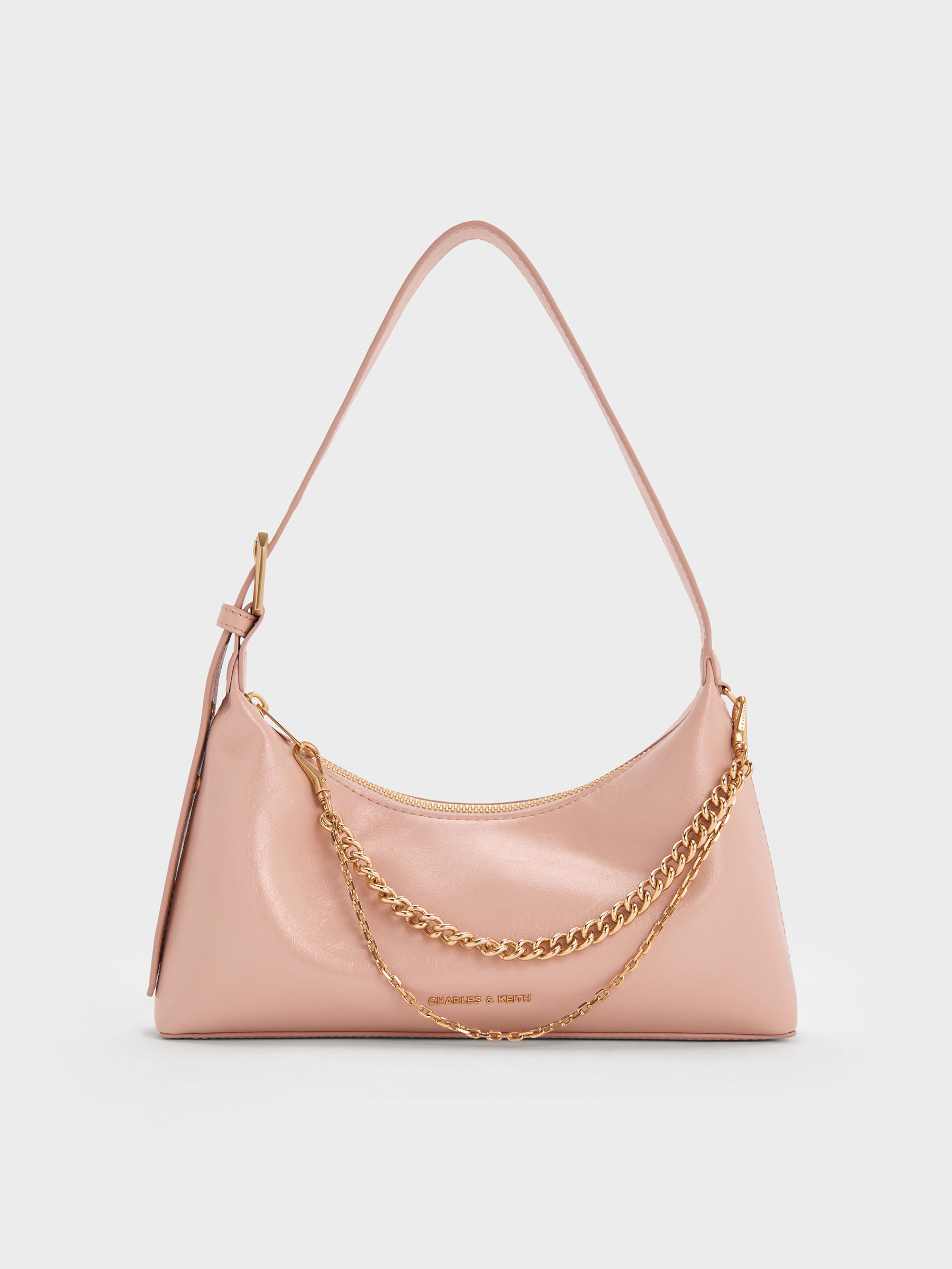 Charles & Keith - Atwood Chain-Embellished Shoulder Bag