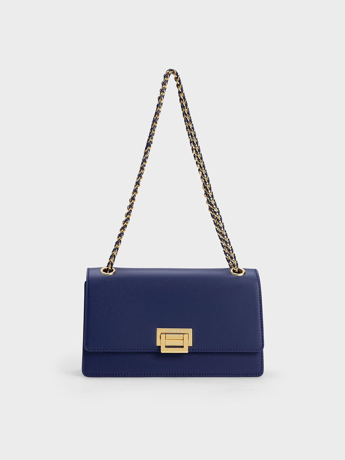 Charles and keith navy blue bag deals