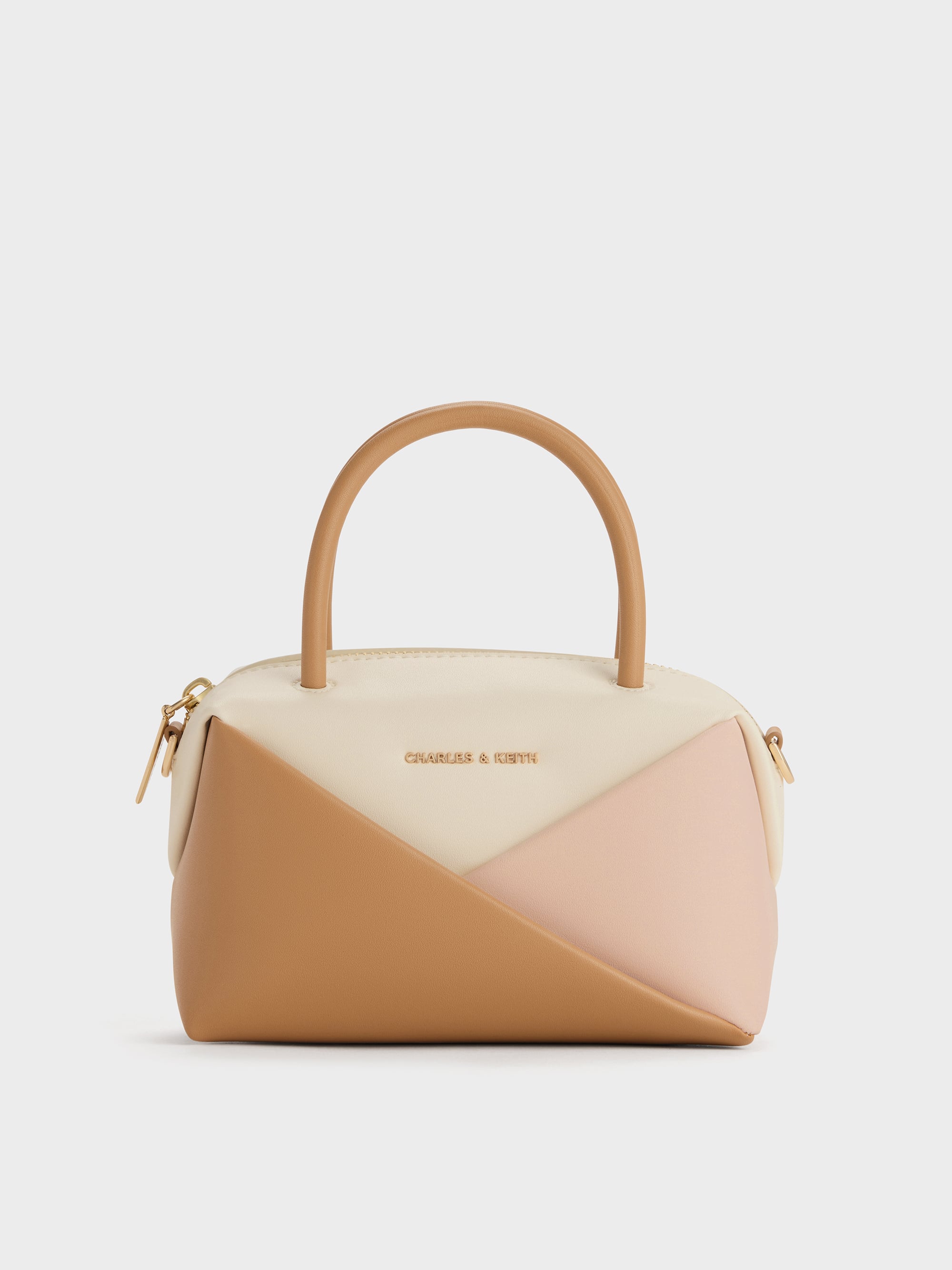 Midori Geometric Bowling Bag - Multi Pink - CHARLES & KEITH TW