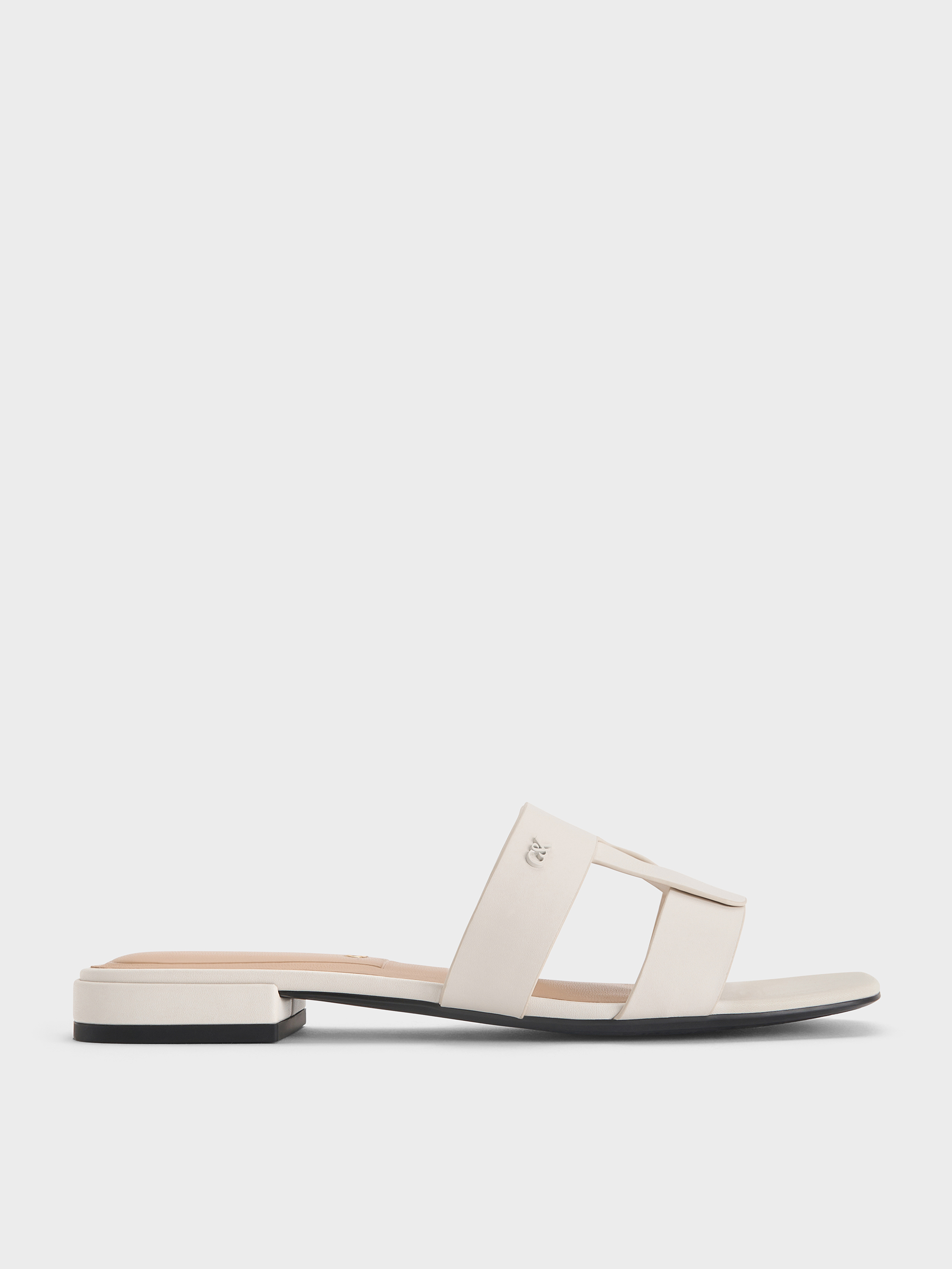Charles & Keith - Joan Leather Slide Sandals