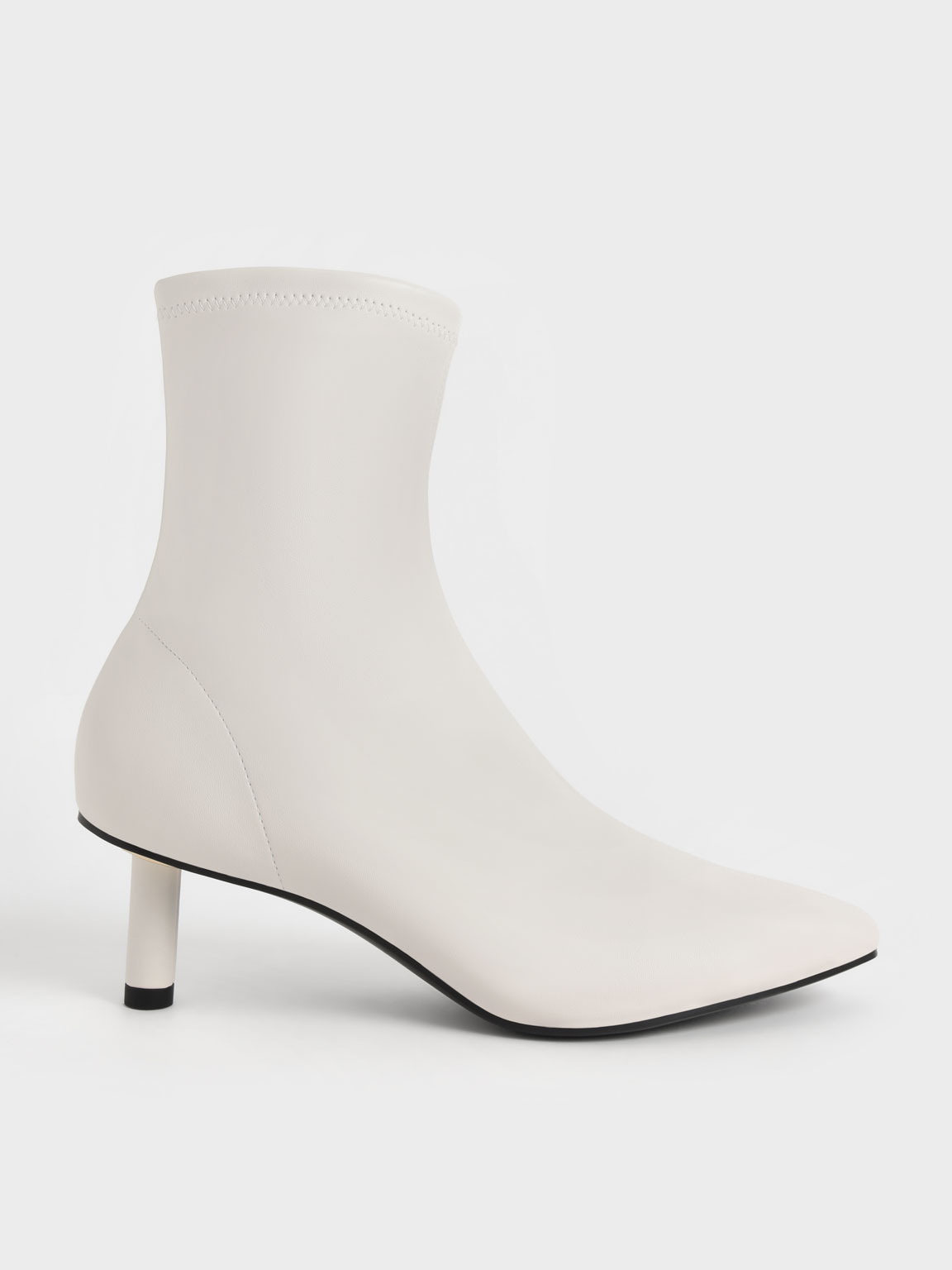 White kitten heel best sale boots