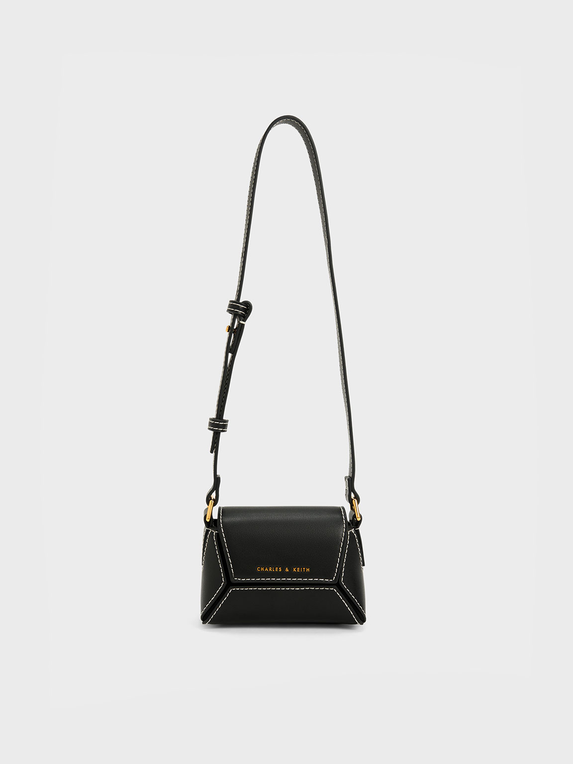 Black Nasrin Geometric Mini Bag - CHARLES & KEITH US