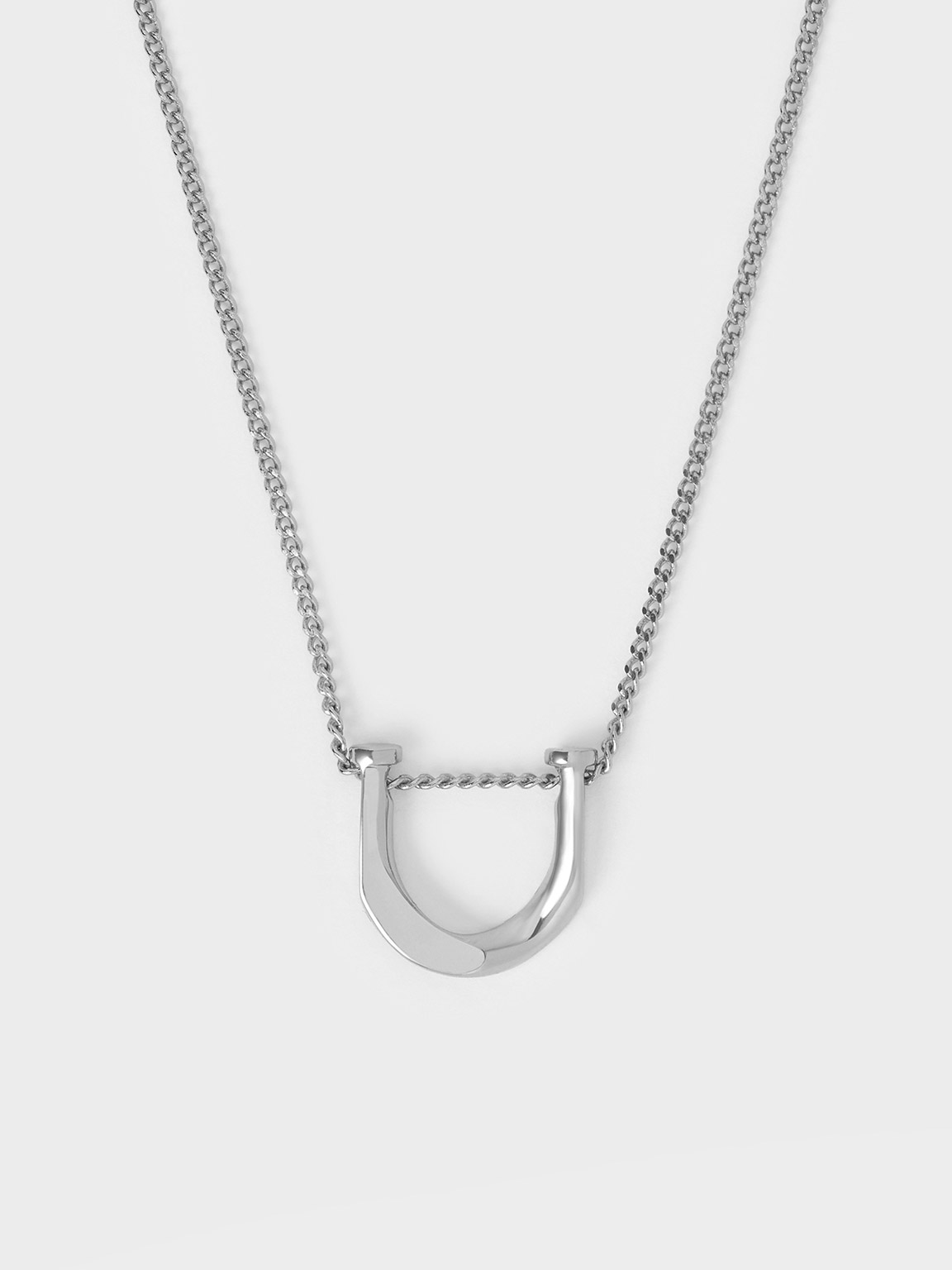 Silver Gabine Necklace CHARLES KEITH BD silver-gabine-necklace-charles-keith-bd