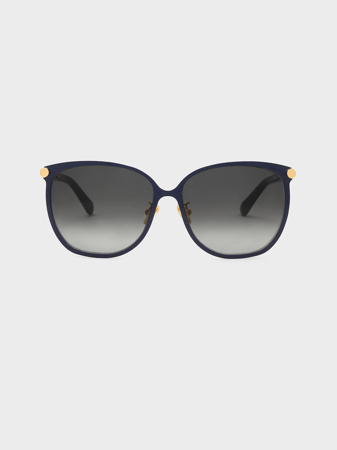 Charles & Keith Oversized Square Sunglasses In Navy