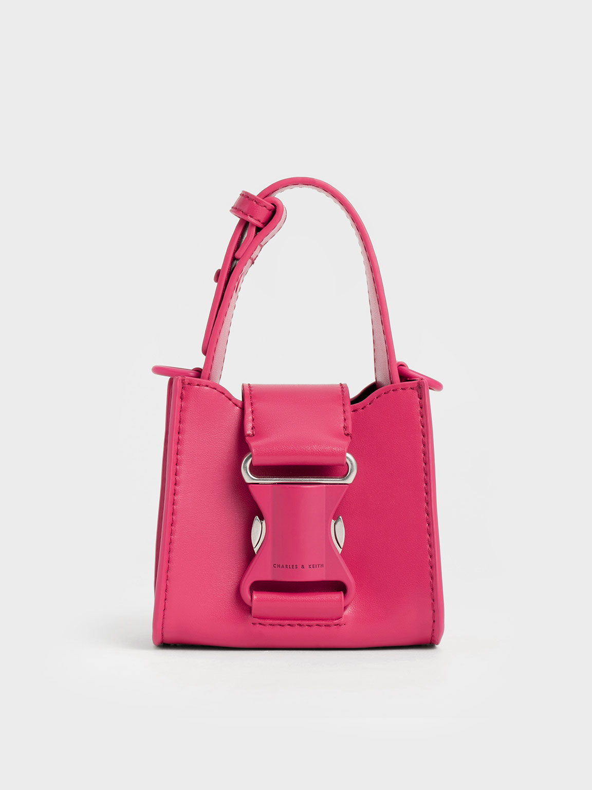 Charles & Keith Ivy Top Handle Mini Bag In Red