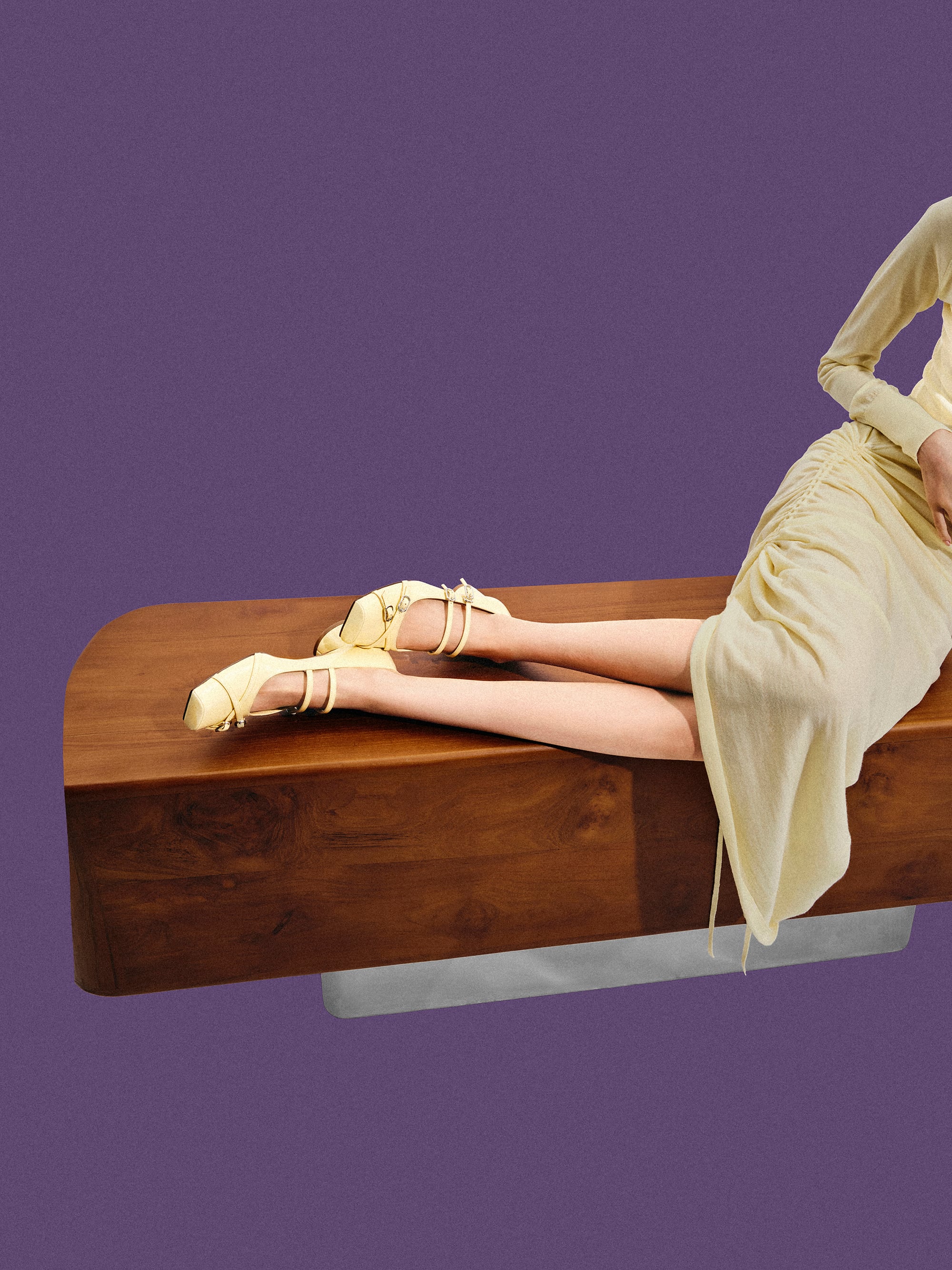 Janis Patent Double-Strap Mary Jane Pumps, Butter, hi-res