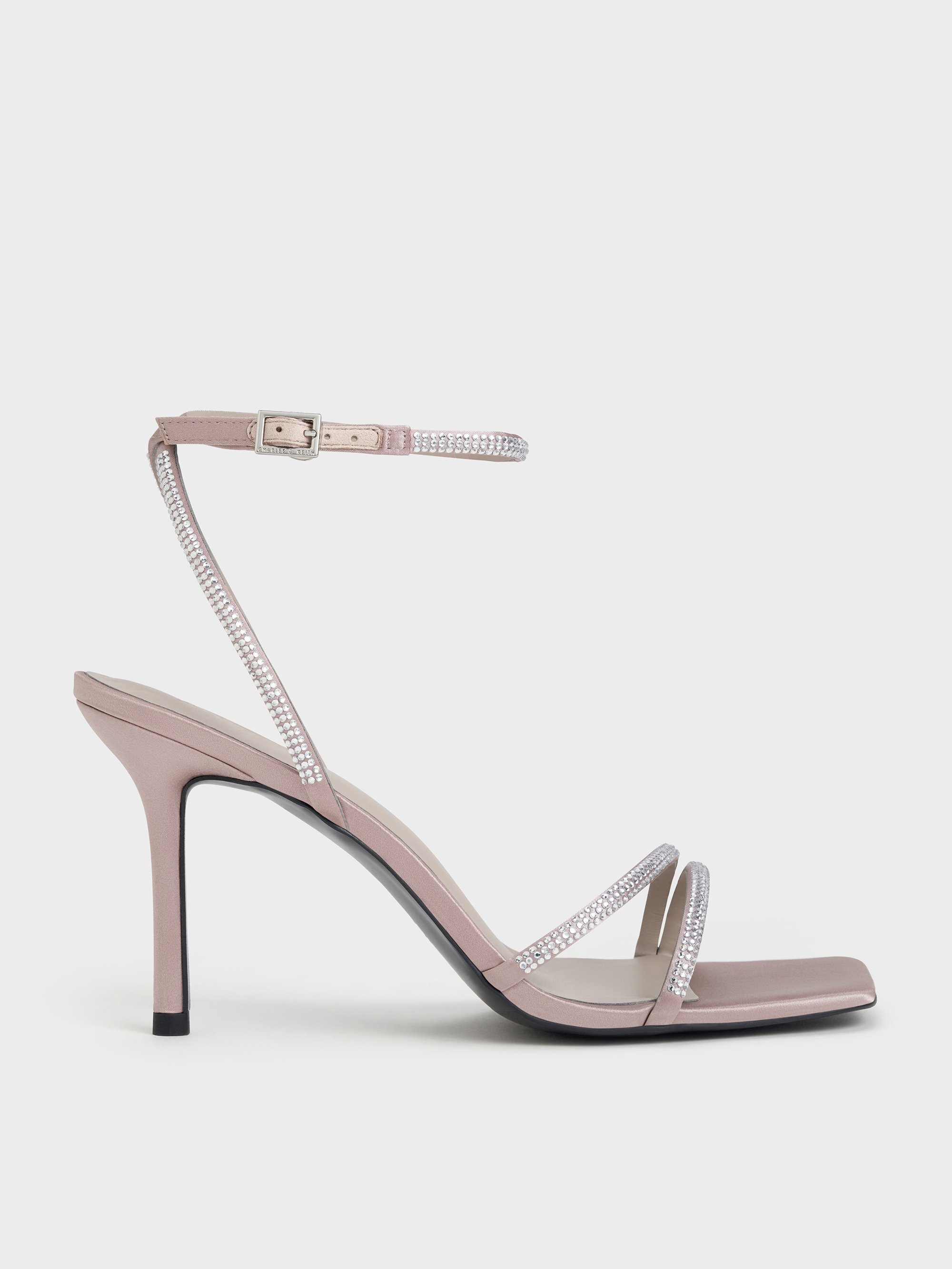 クリスタルサンダル送料関税込み CRYSTAL STRAPPY HEELED SANDAL Amazon.com | Kluolandi Women's Strappy Stiletto Heels with
