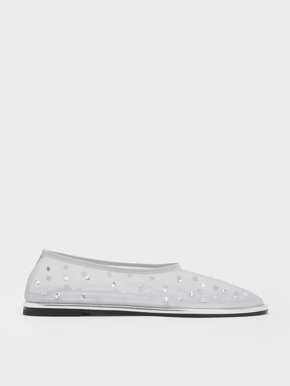 フラットシューズ Heukyang Harmony White Patent Flats TT00057-BLANC Maison MIHARA YASUHIRO ONLINE STORE（ミハラヤスヒロ