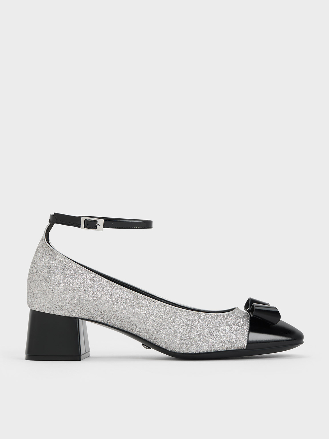 Glitter bow crisscross deals thin heeled sandals