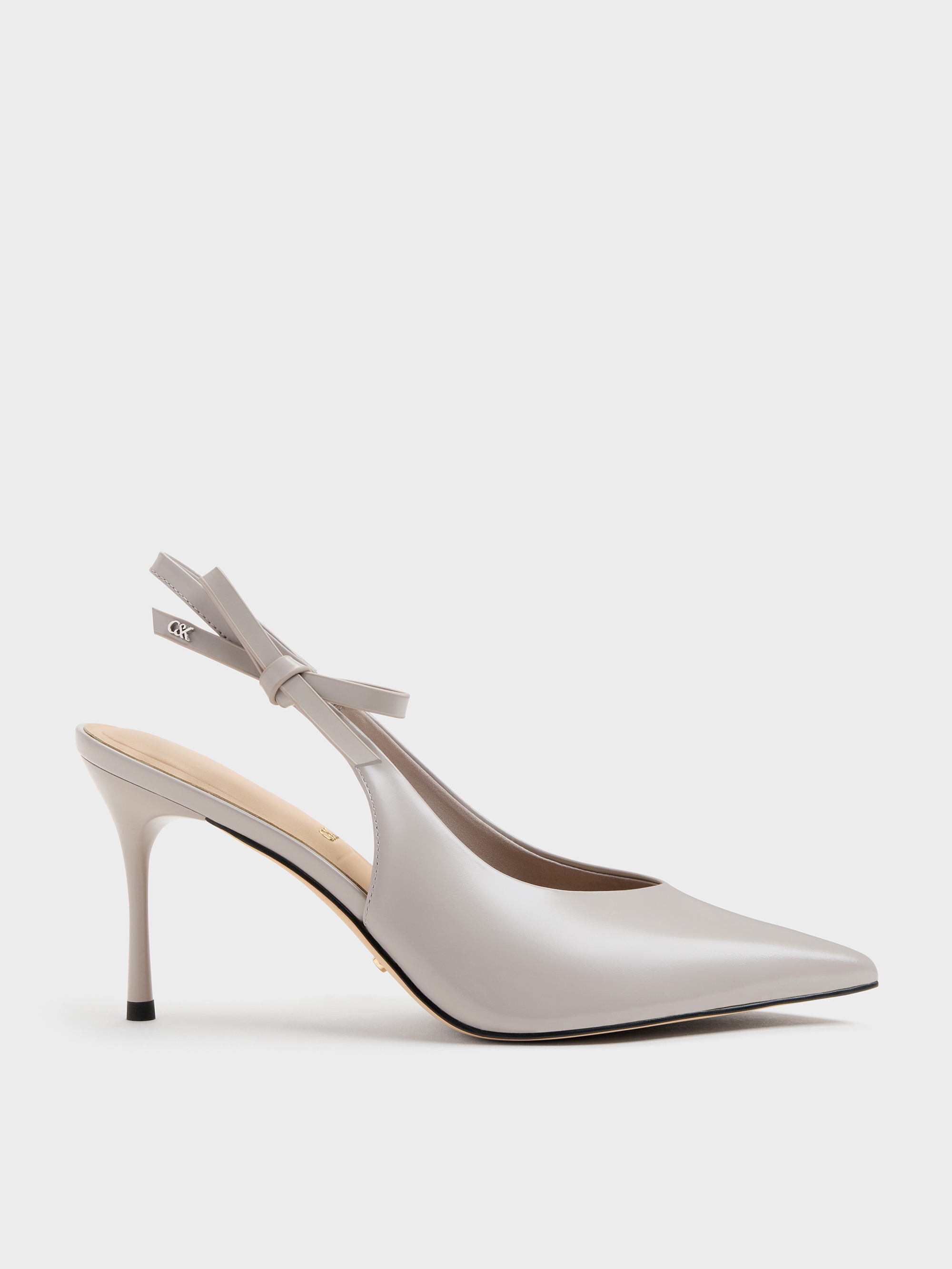 CHARLES & KEITH - Anastasia Leather Slingback Pumps