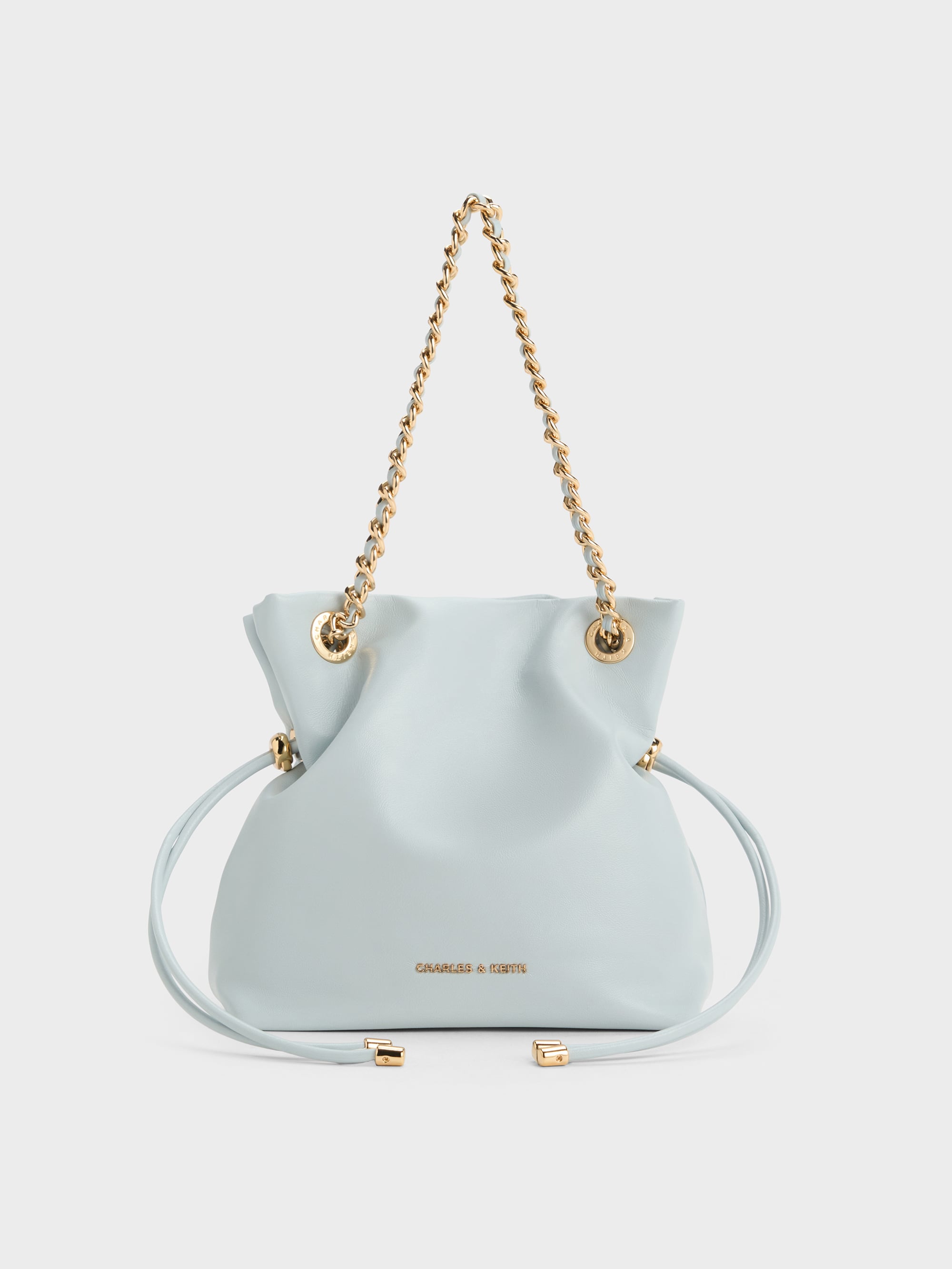 Arya Braided-Chain Crossbody Bag - Sea Salt Blue - CHARLES & KEITH US