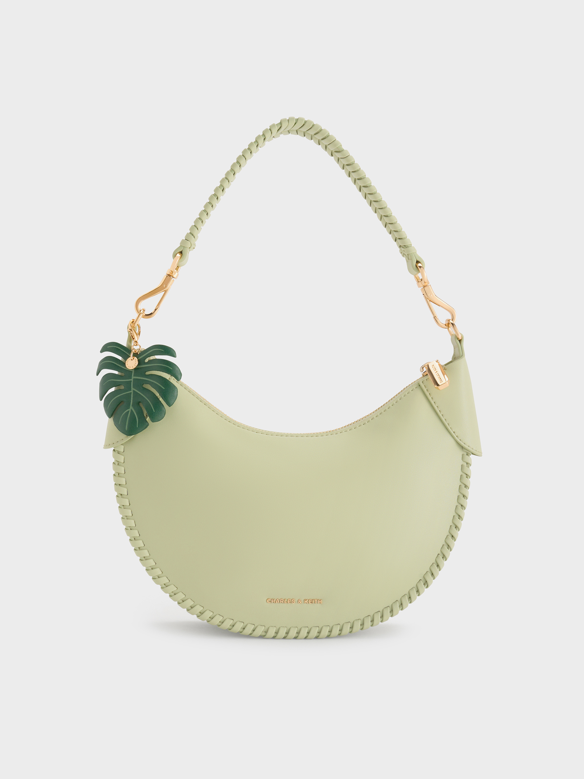 Charles & Keith - Blume Braided Curved Hobo Bag