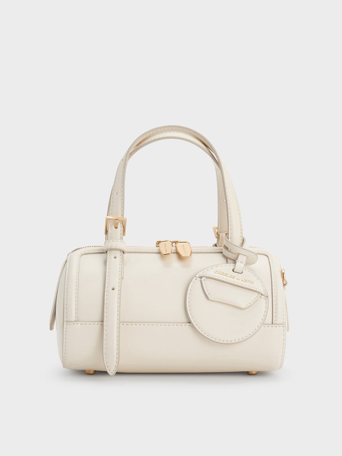 Enola Bowling Bag - Cream - CHARLES & KEITH US