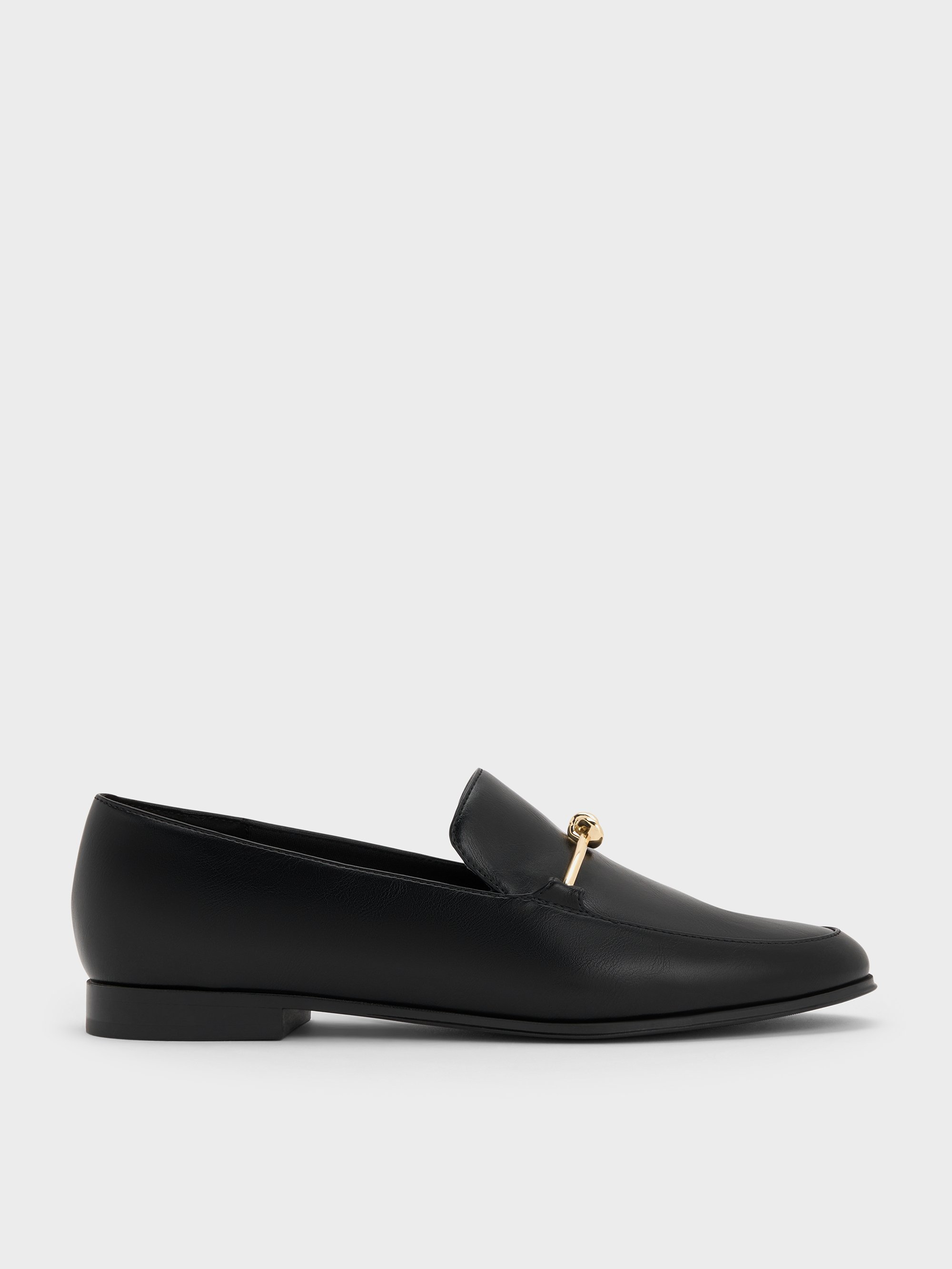 Mihara BELTED SLUNK LOAFER 421T 革靴 Brown Hettie Metallic-Buckle Strap Loafers - CHARLES & KEITH KR