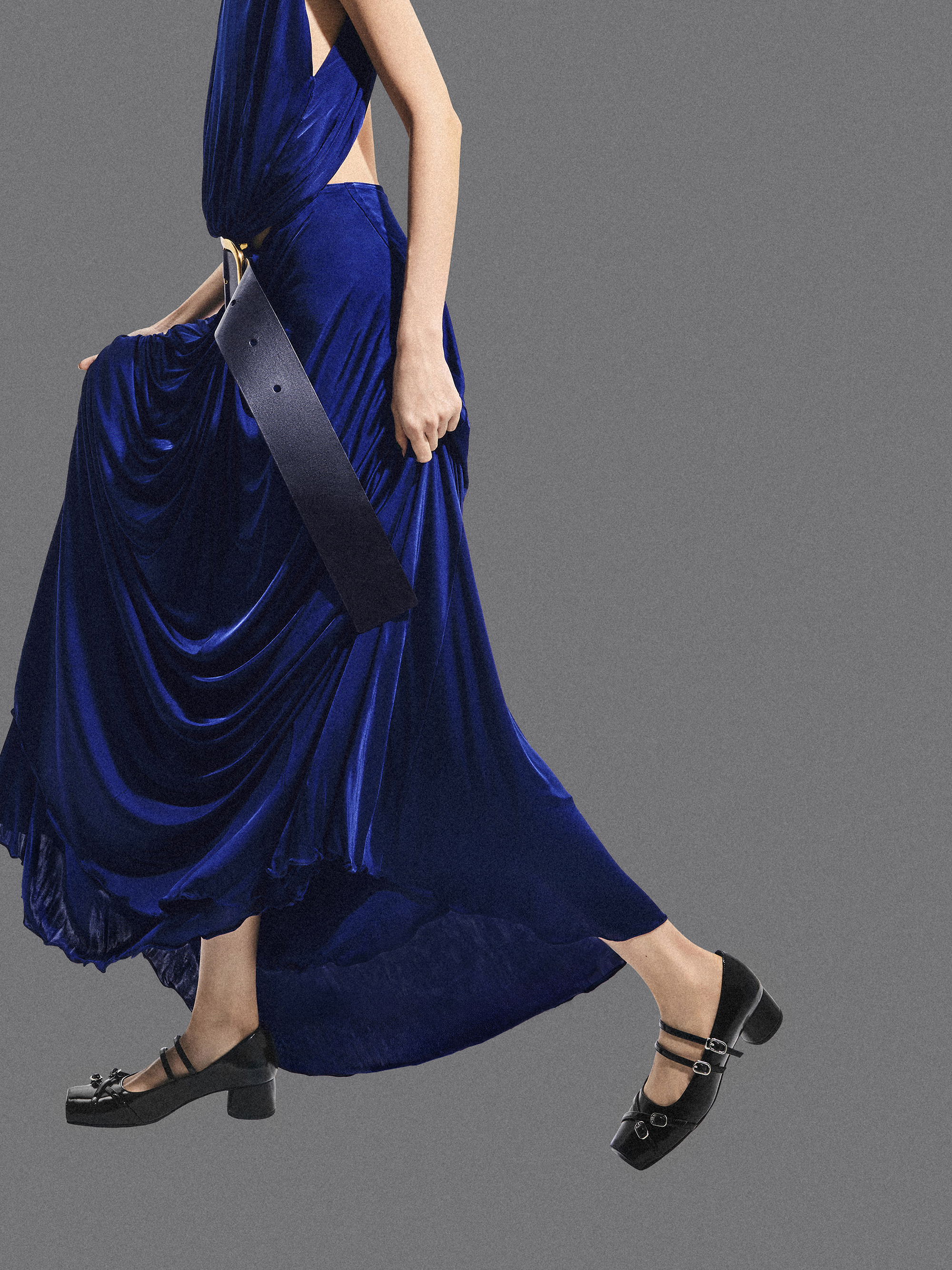 Janis Double-Strap Mary Jane Pumps, Black Box, hi-res