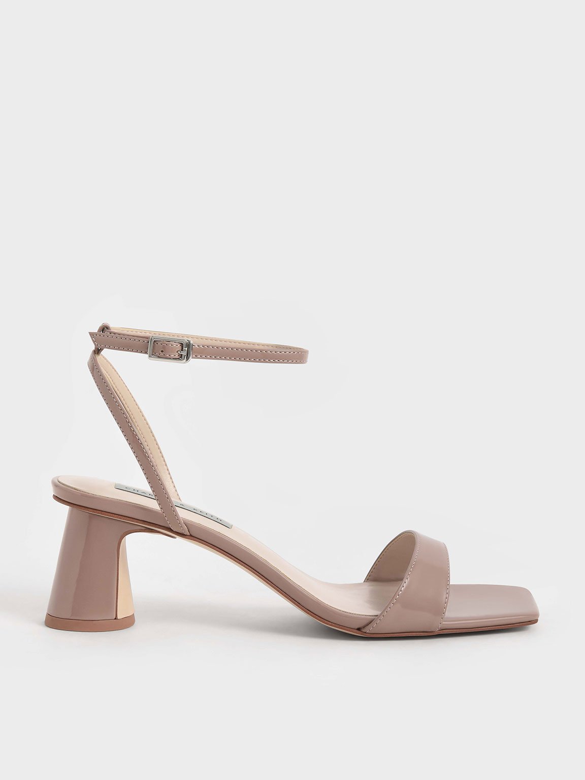 CHARLES & KEITH Strappy Metallic Heel Sandals | Endource