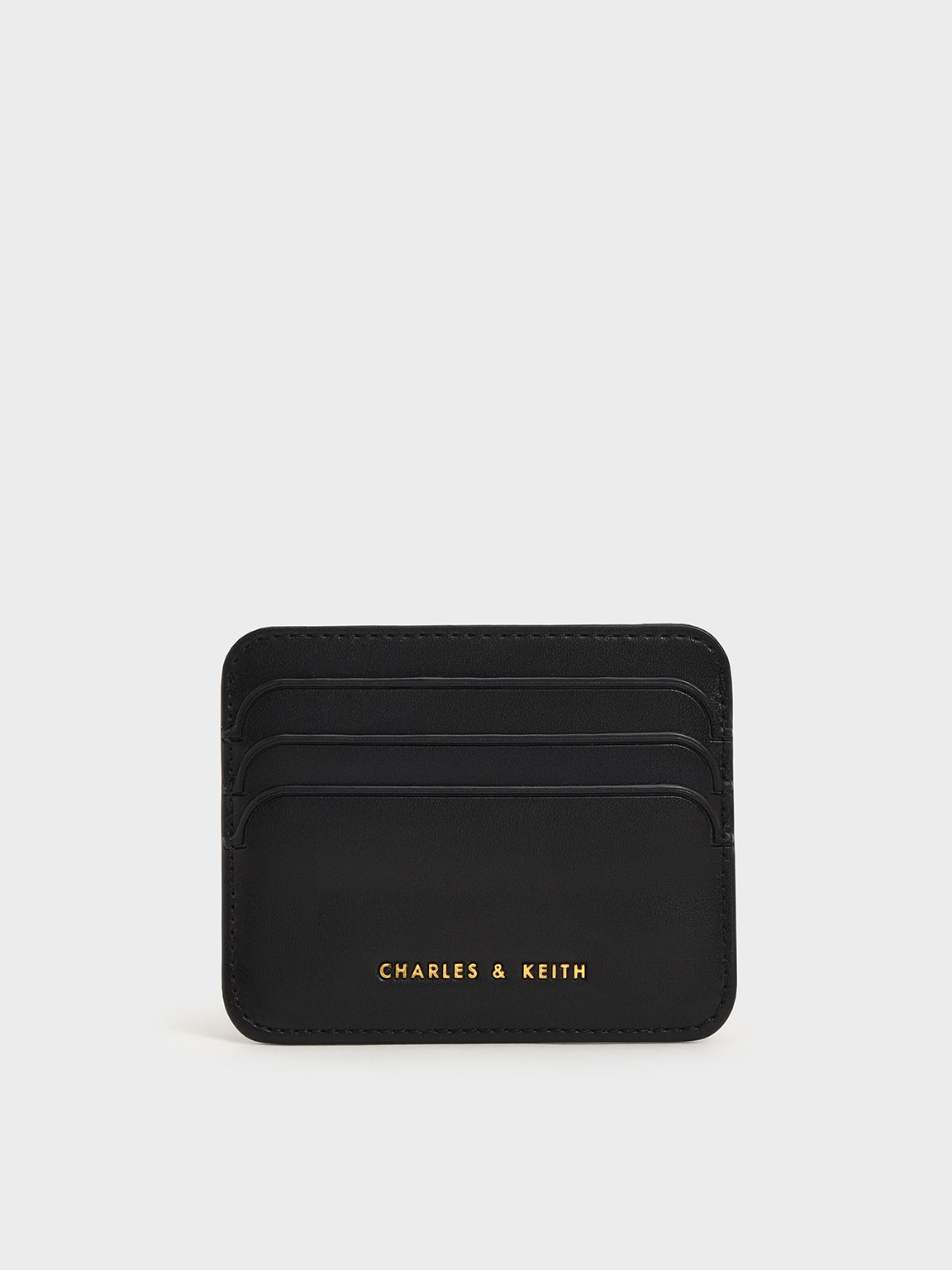 Charles & Keith Denim Multi-slot Card Holder in Black Womens Accessories Wallets and cardholders 