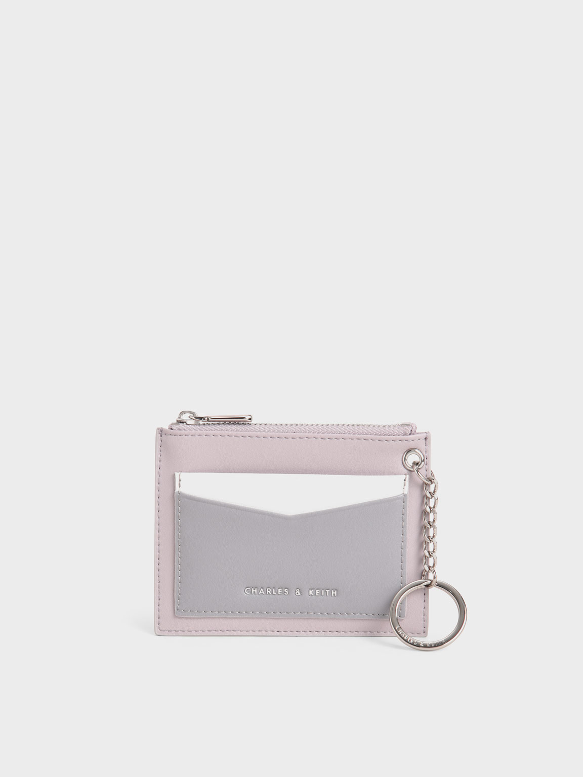 Lilac Ring Detail Card Holder CHARLES & KEITH KH