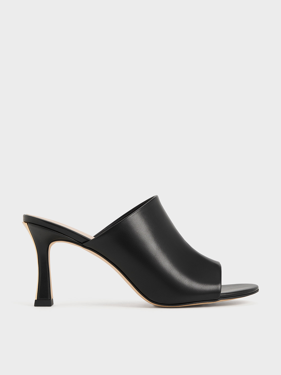 ★ PAES★ Soft Twist Mule Black STM01-BK tessa-onix-black-leather-