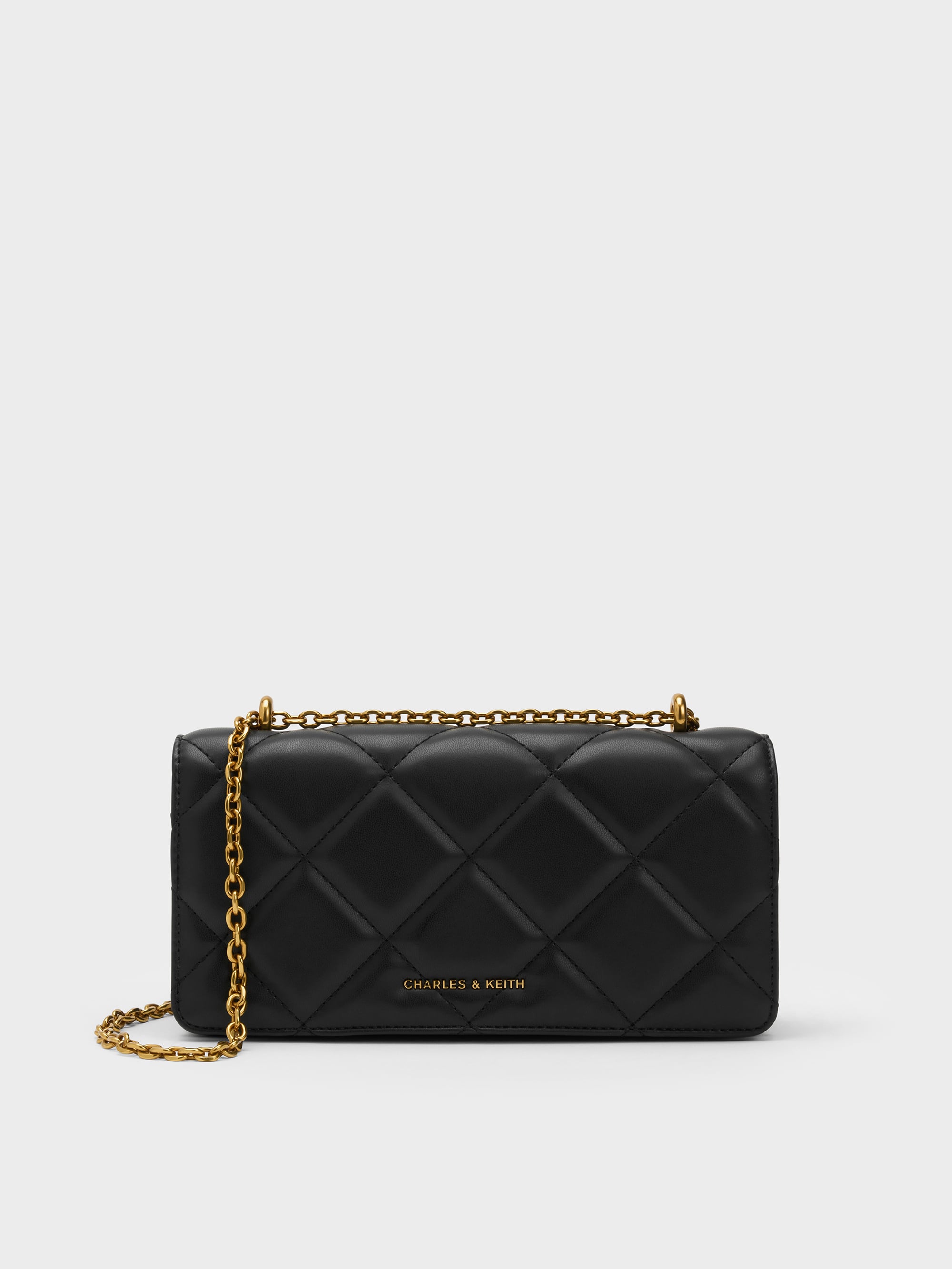 CHARLES & KEITH - Paffuto Quilted Wallet On Chain