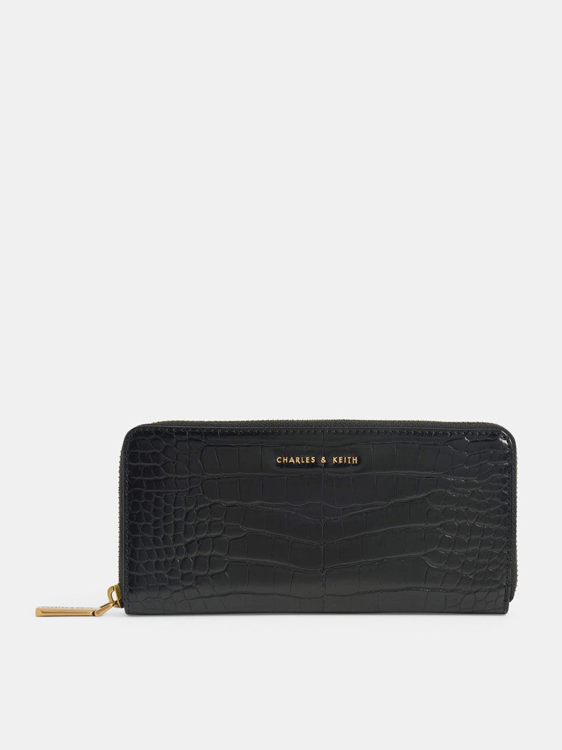 CHARLES & KEITH LONG CROC SKIN WALLET